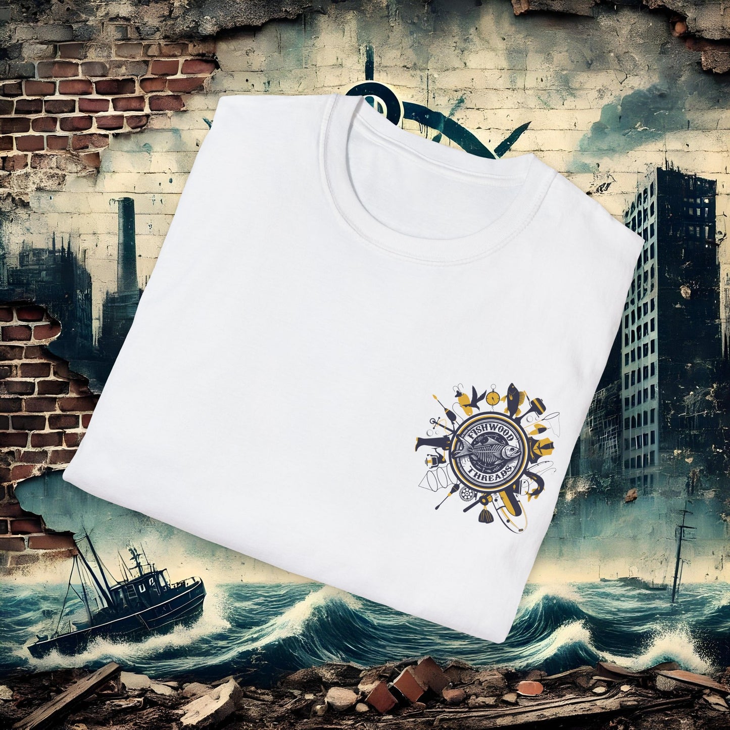 Fishwood Threads Adventures Unisex Softstyle T-Shirt - Perfect for Outdoor Enthusiasts!