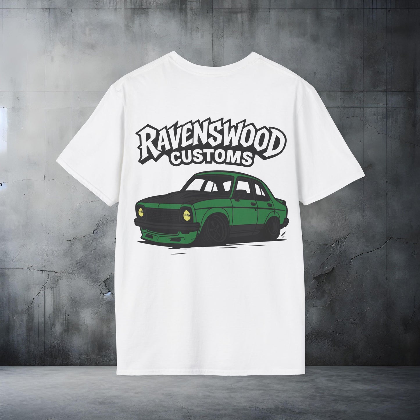 Ravenswood Customs Unisex Softstyle T-Shirt - Green Torana Design, Cool Graphic Tee