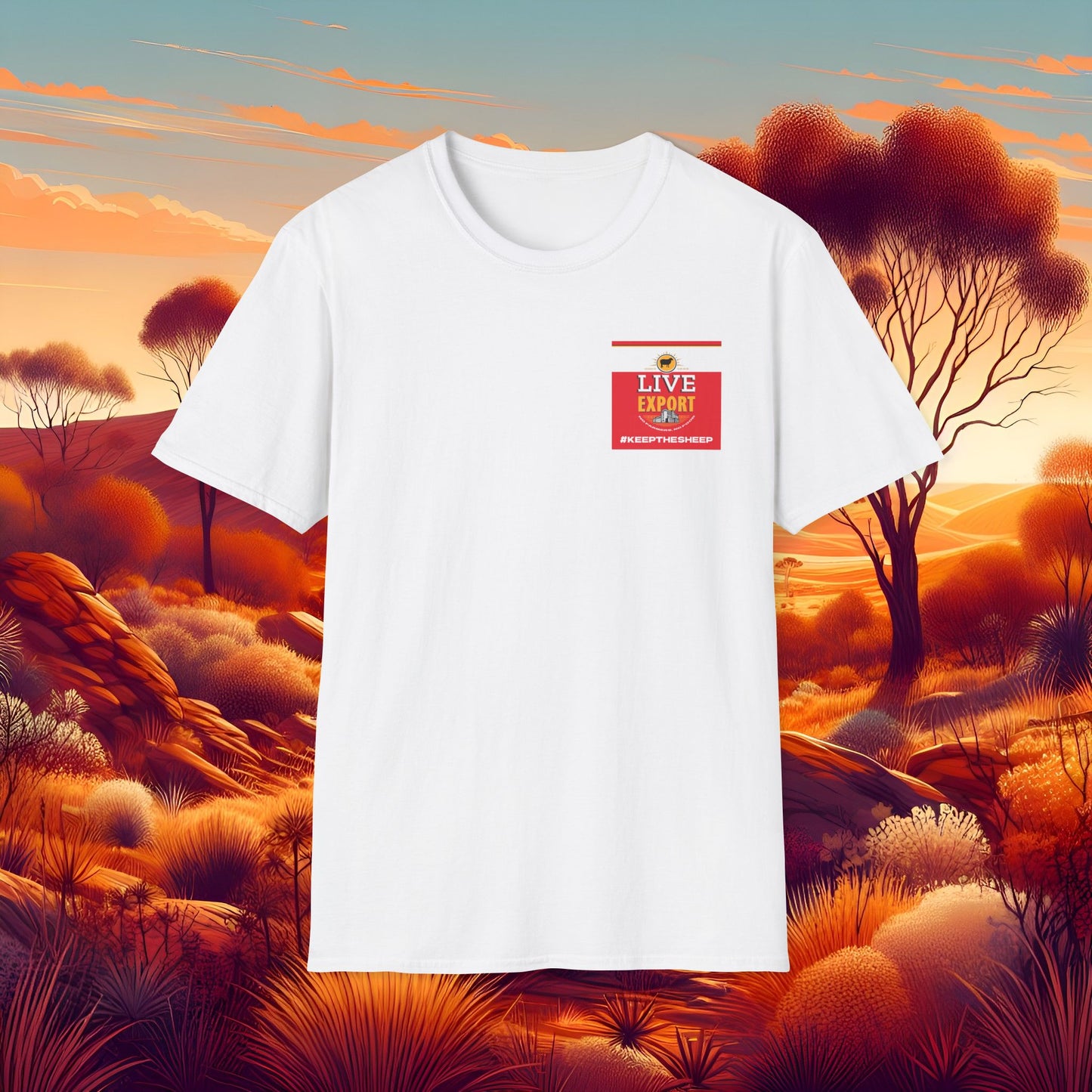 Live Export #keepthesheep Unisex Softstyle T-Shirt - Bold Graphic Tee for Keep the Sheep movement