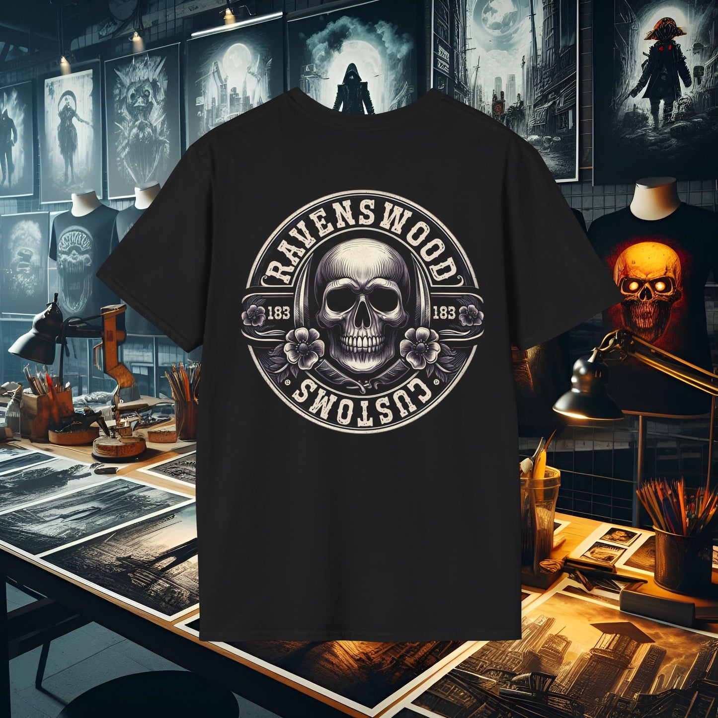 RC Skull 8 Unisex Softstyle T-Shirt