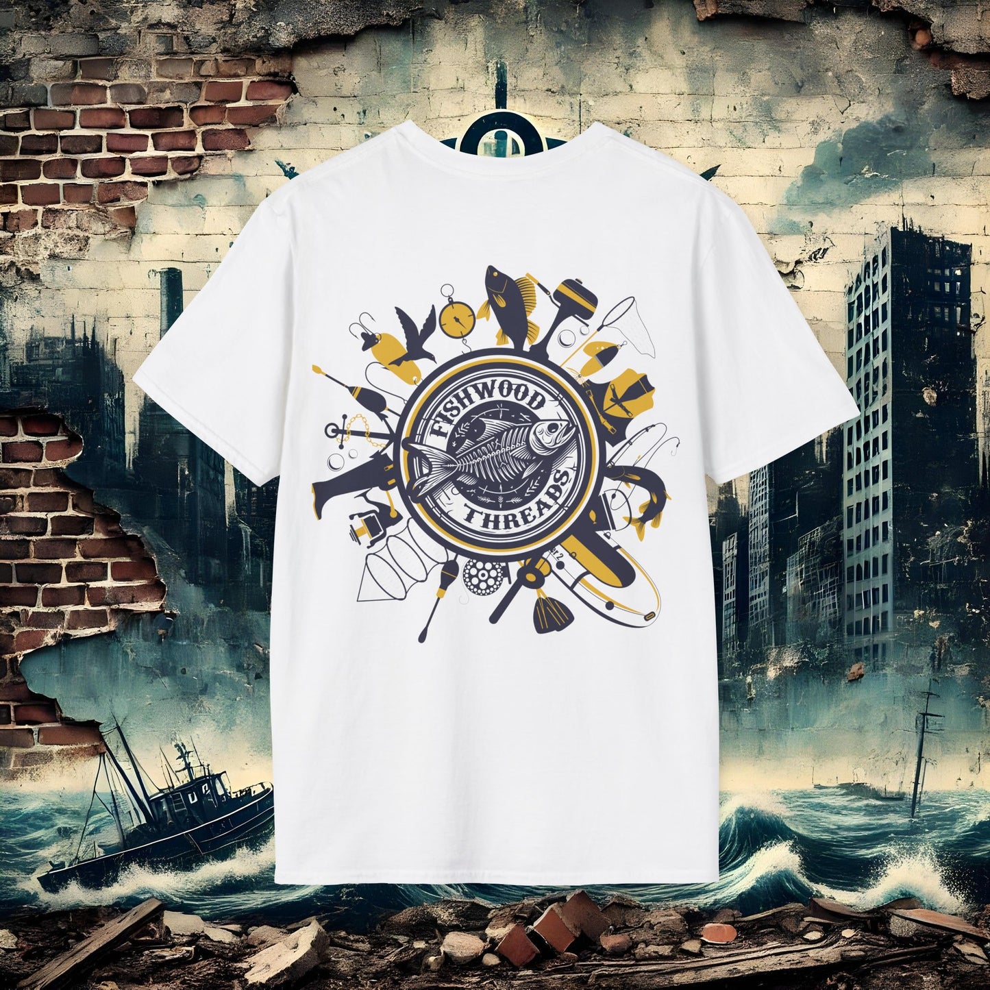 Fishwood Threads Adventures Unisex Softstyle T-Shirt - Perfect for Outdoor Enthusiasts!
