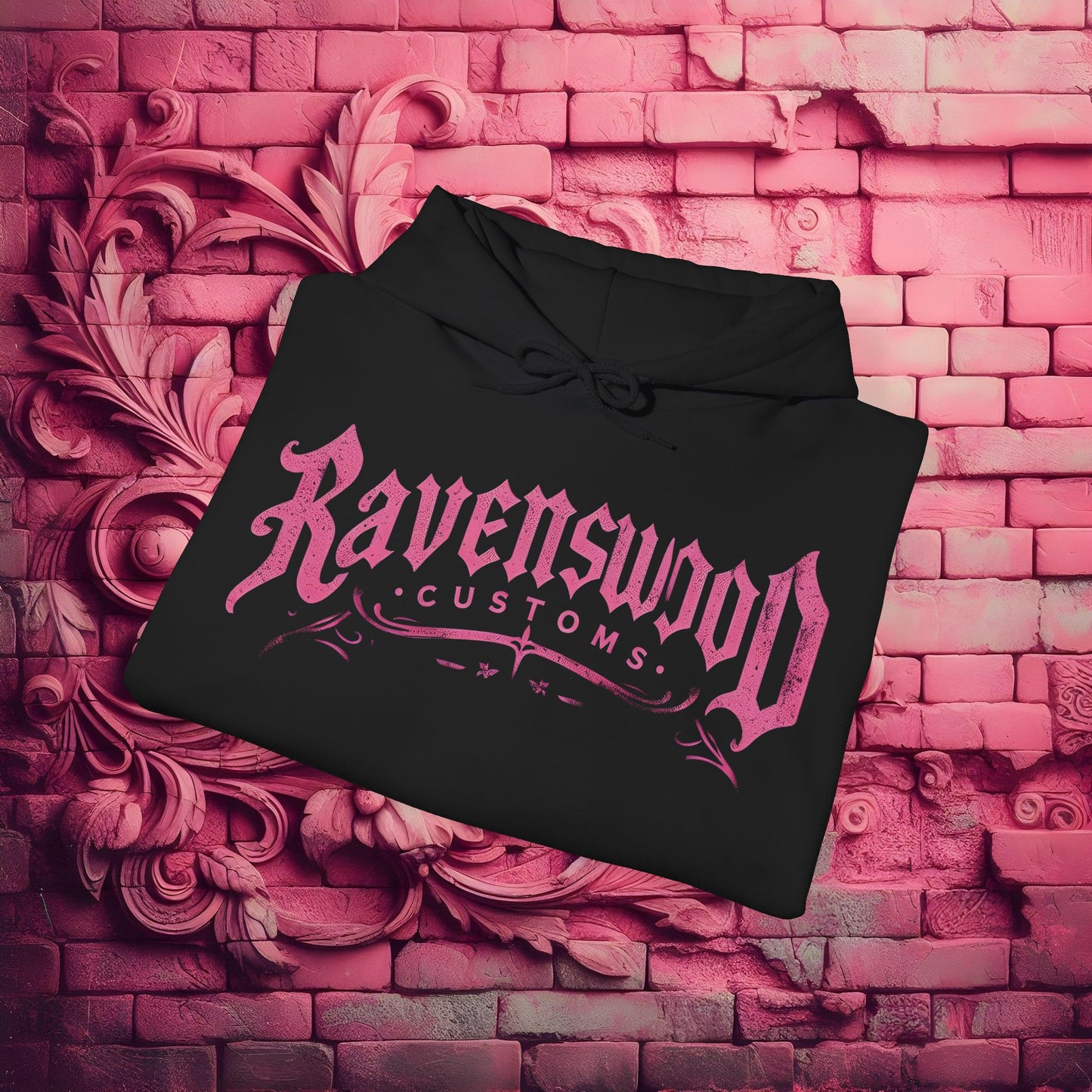 Ravenswood Customs Vintage Style Pink Apache 1 Custom Hoodie Unisex Hooded Sweatshirt