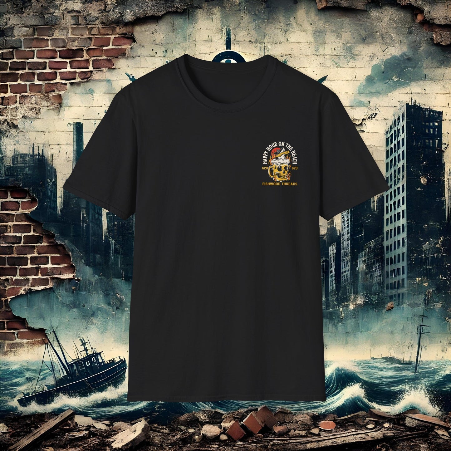 Fishwood Threads Happy Hour Unisex Softstyle T-Shirt