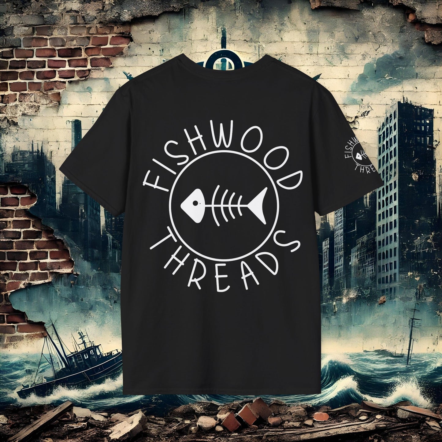 Fishwood Threads Unisex Softstyle T-Shirt - Casual Fit, Perfect for Fishing Lovers