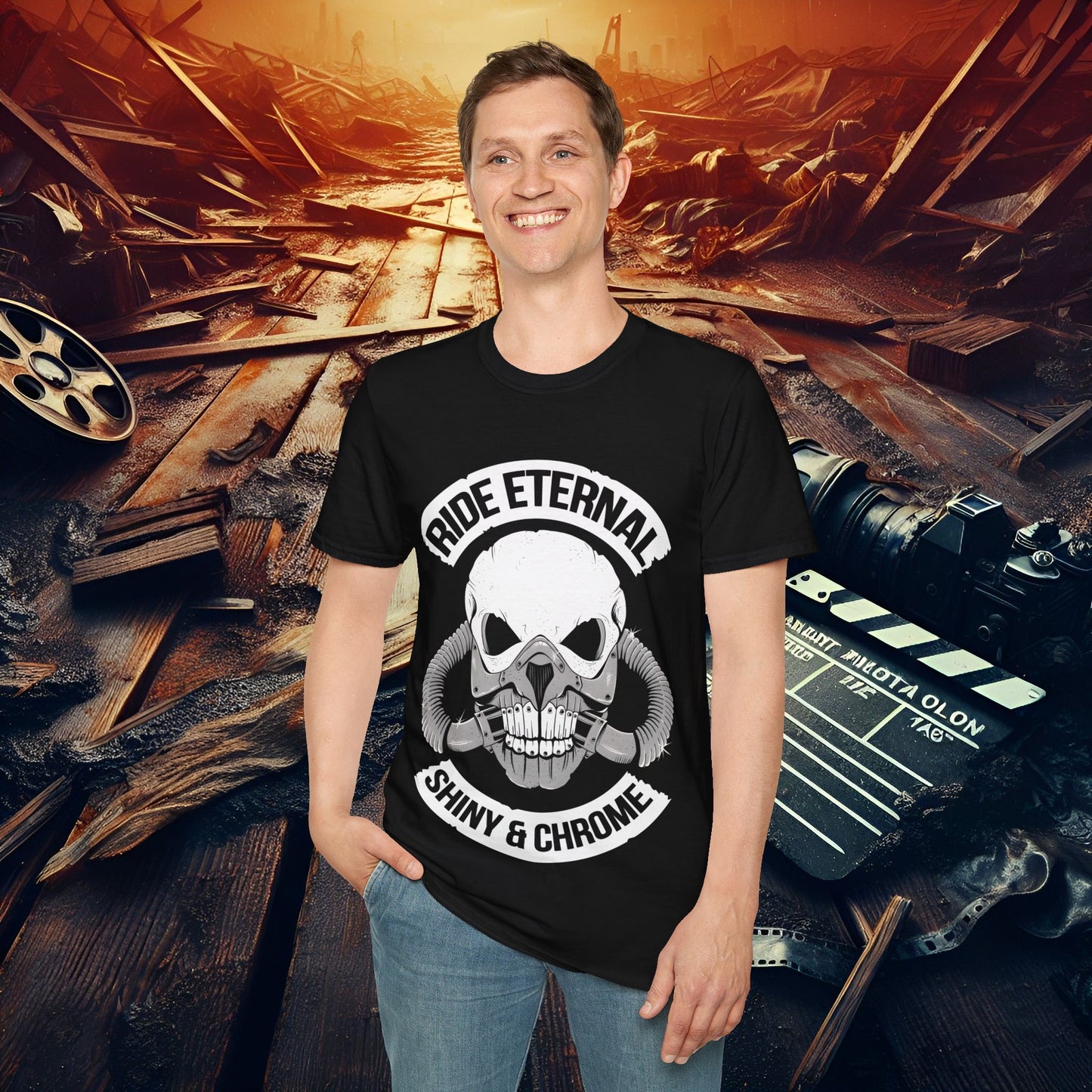 Ride Eternal T-Shirt, Unisex Skull Art Tee