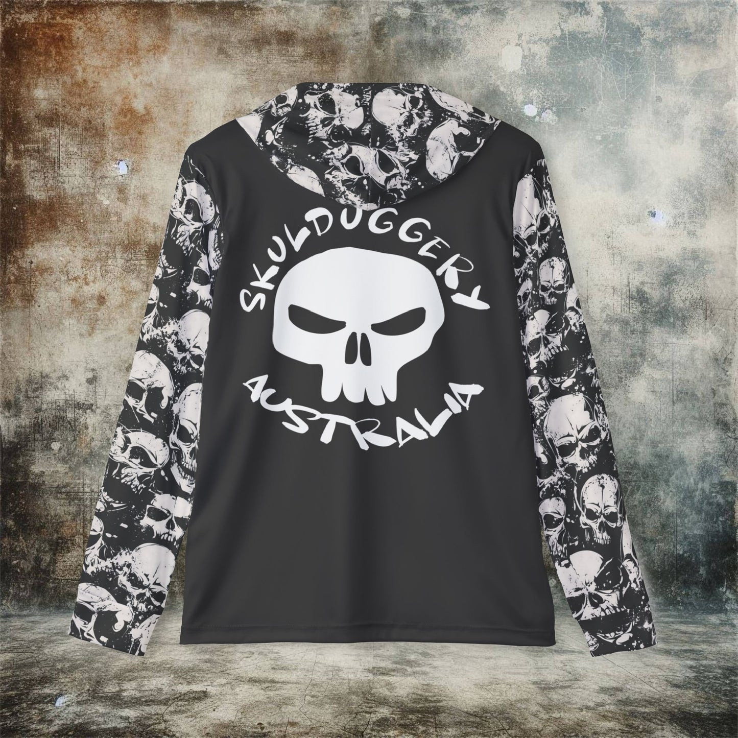 Men's Skulduggery Australia Print Sports Warmup Hoodie - Athletic Outerwear for Active Lifestyles
