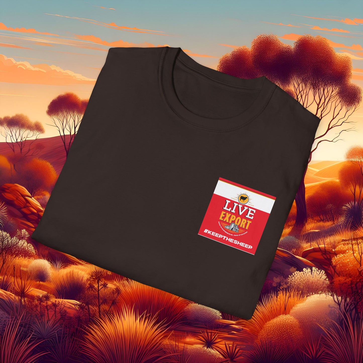 Live Export #keepthesheep Unisex Softstyle T-Shirt - Bold Graphic Tee for Keep the Sheep movement