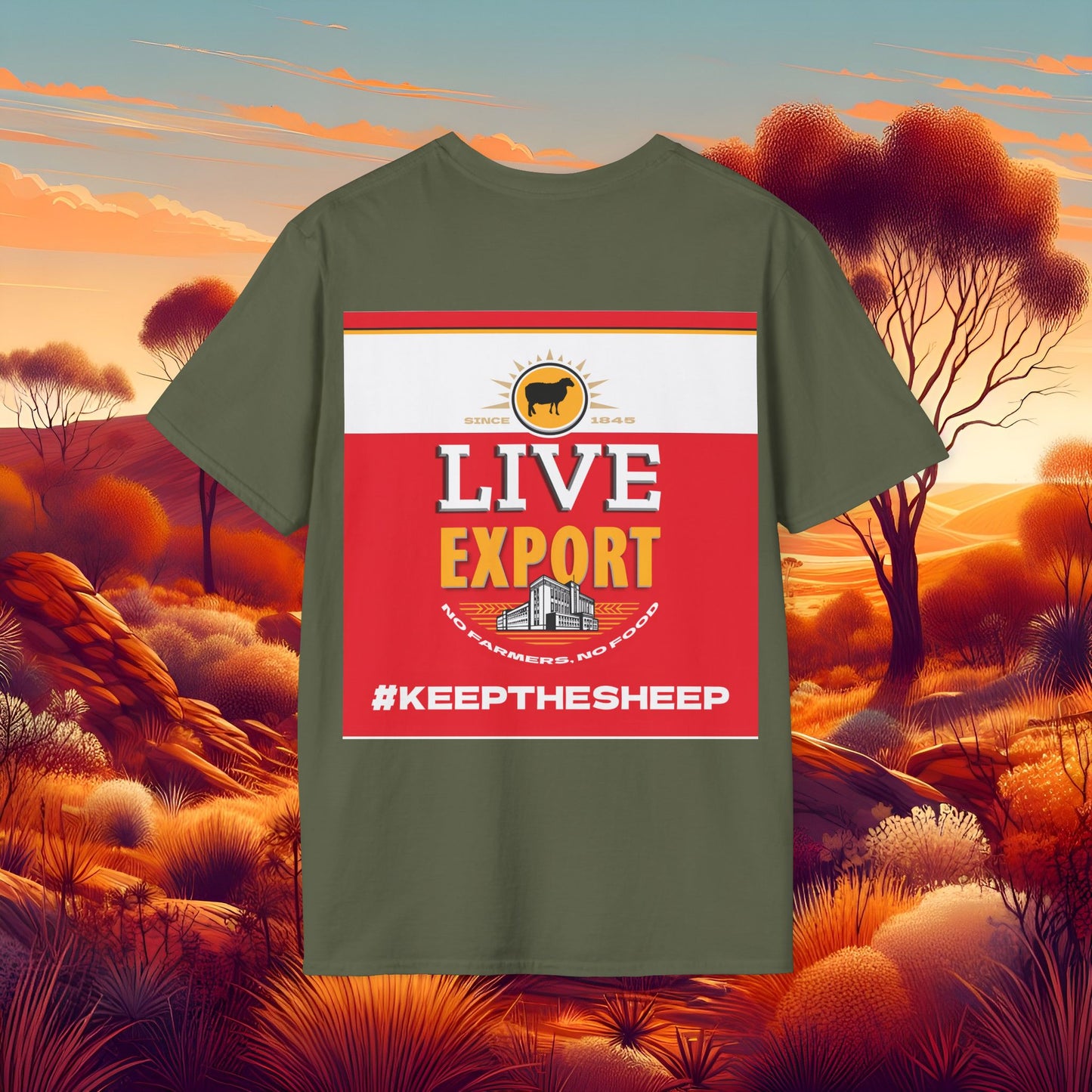 Live Export #keepthesheep Unisex Softstyle T-Shirt - Bold Graphic Tee for Keep the Sheep movement