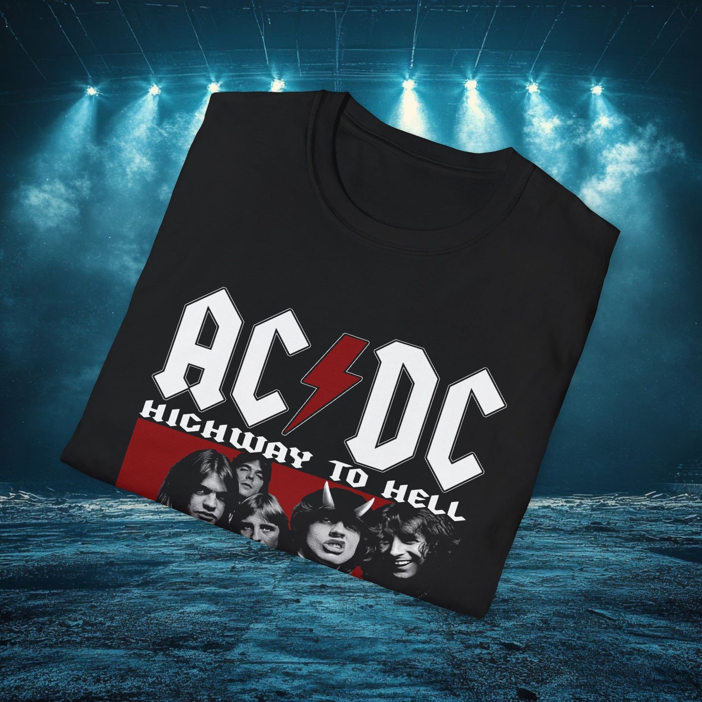 Highway to Hell Unisex T-Shirt, Vintage Rock Tee, Music Memorabilia, 70s Concert Wear, Gift for Rock Fans