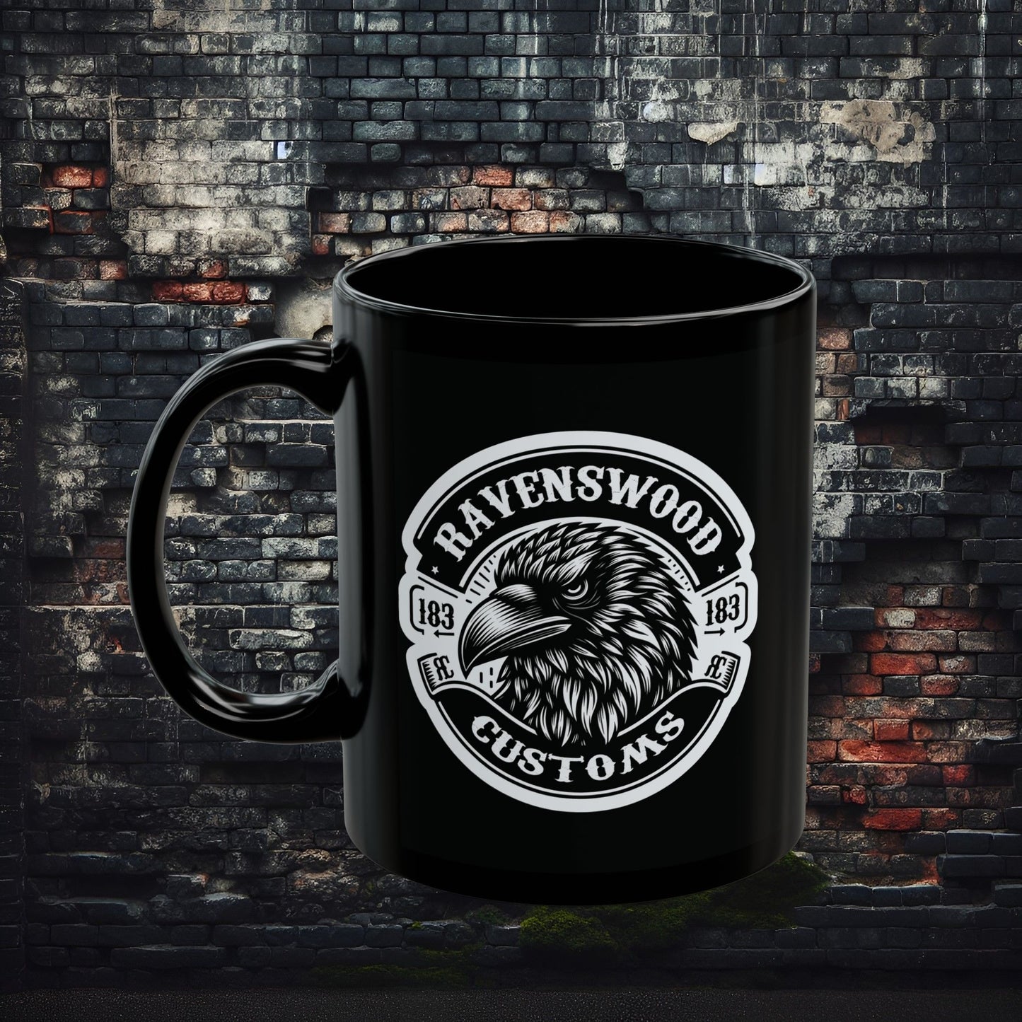 Ravenswood Customs Black Mug (11oz, 15oz)