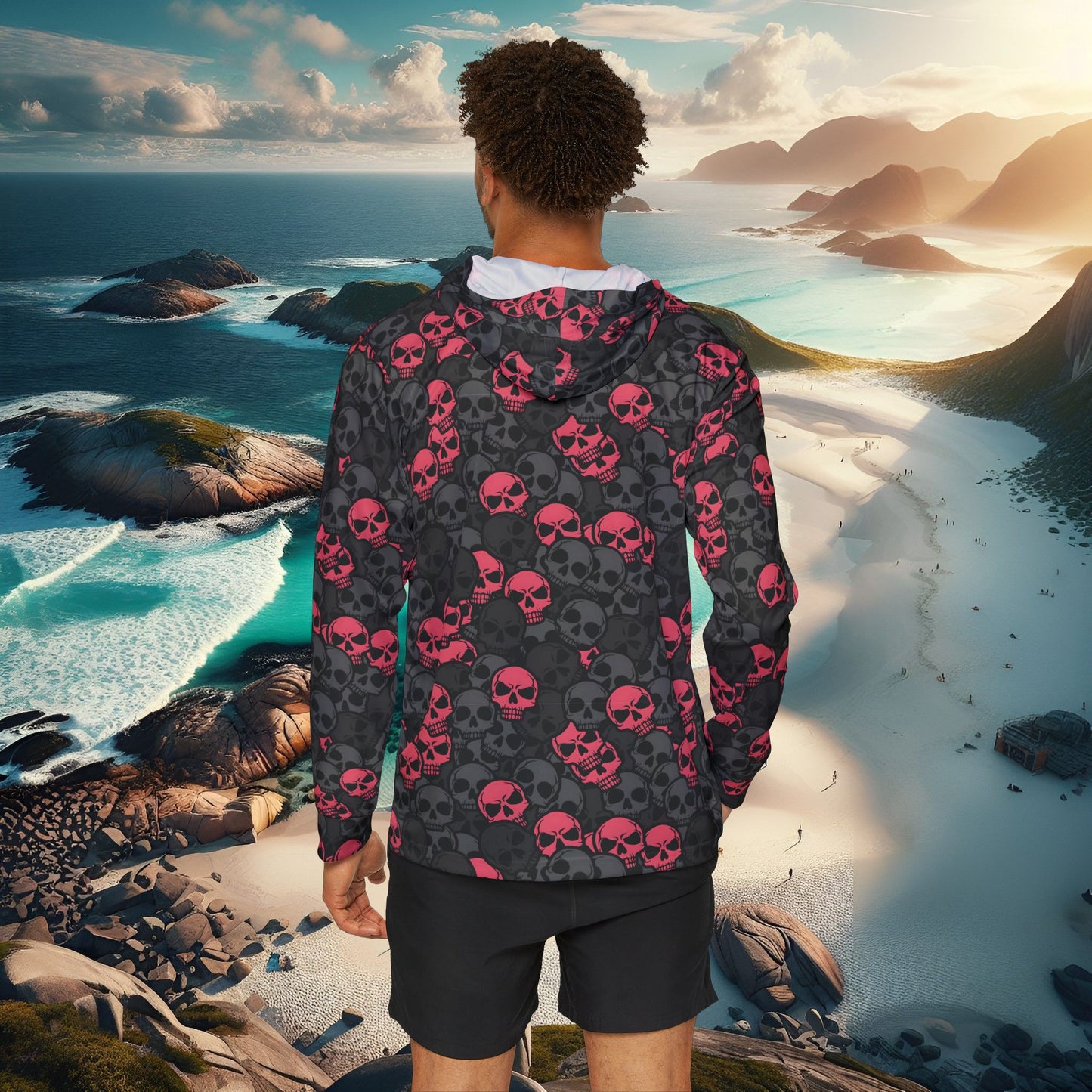 Men's Sports Warmup Hoodie - Fishwood Threads, Adventure & Outdoor Enthusiasts