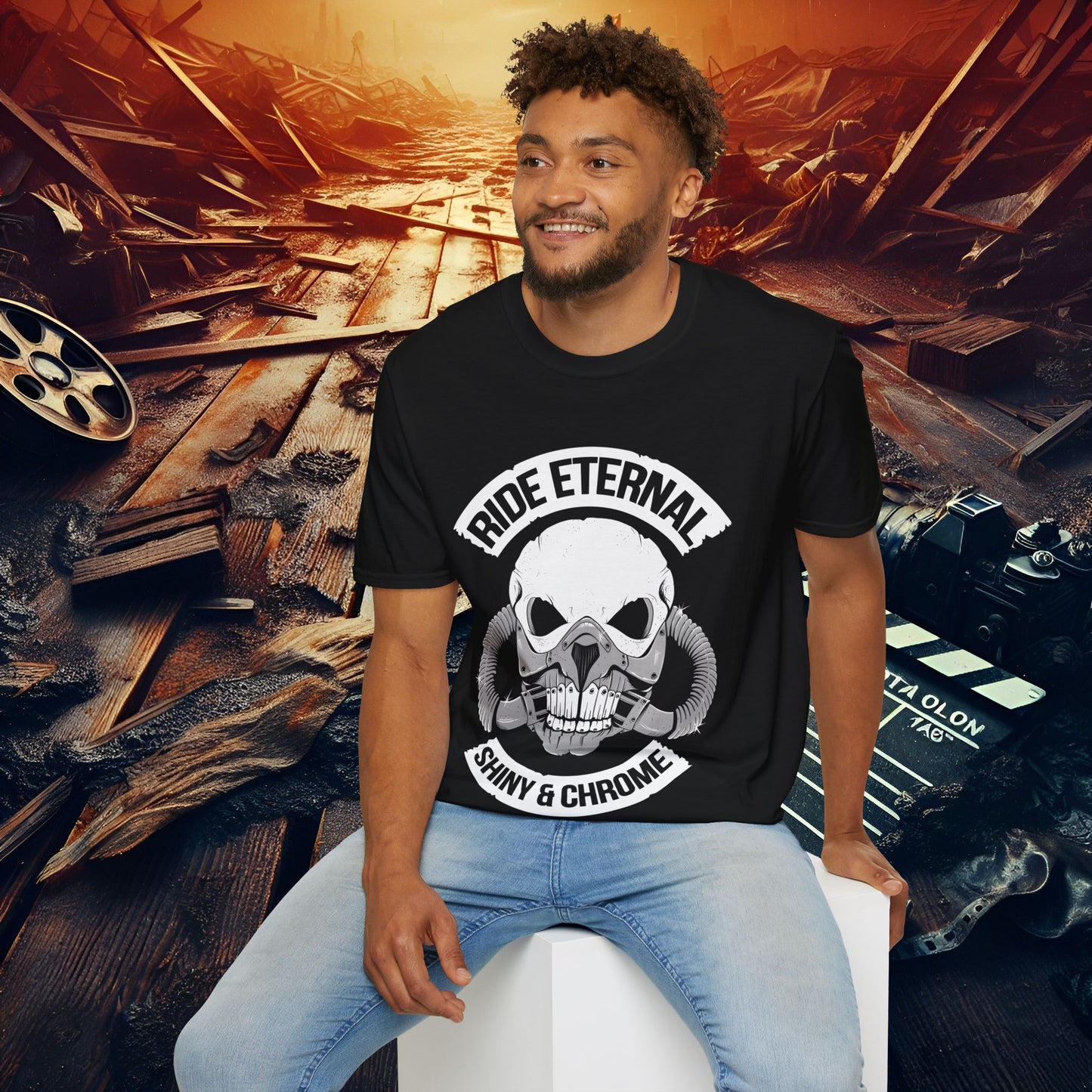 Ride Eternal T-Shirt, Unisex Skull Art Tee