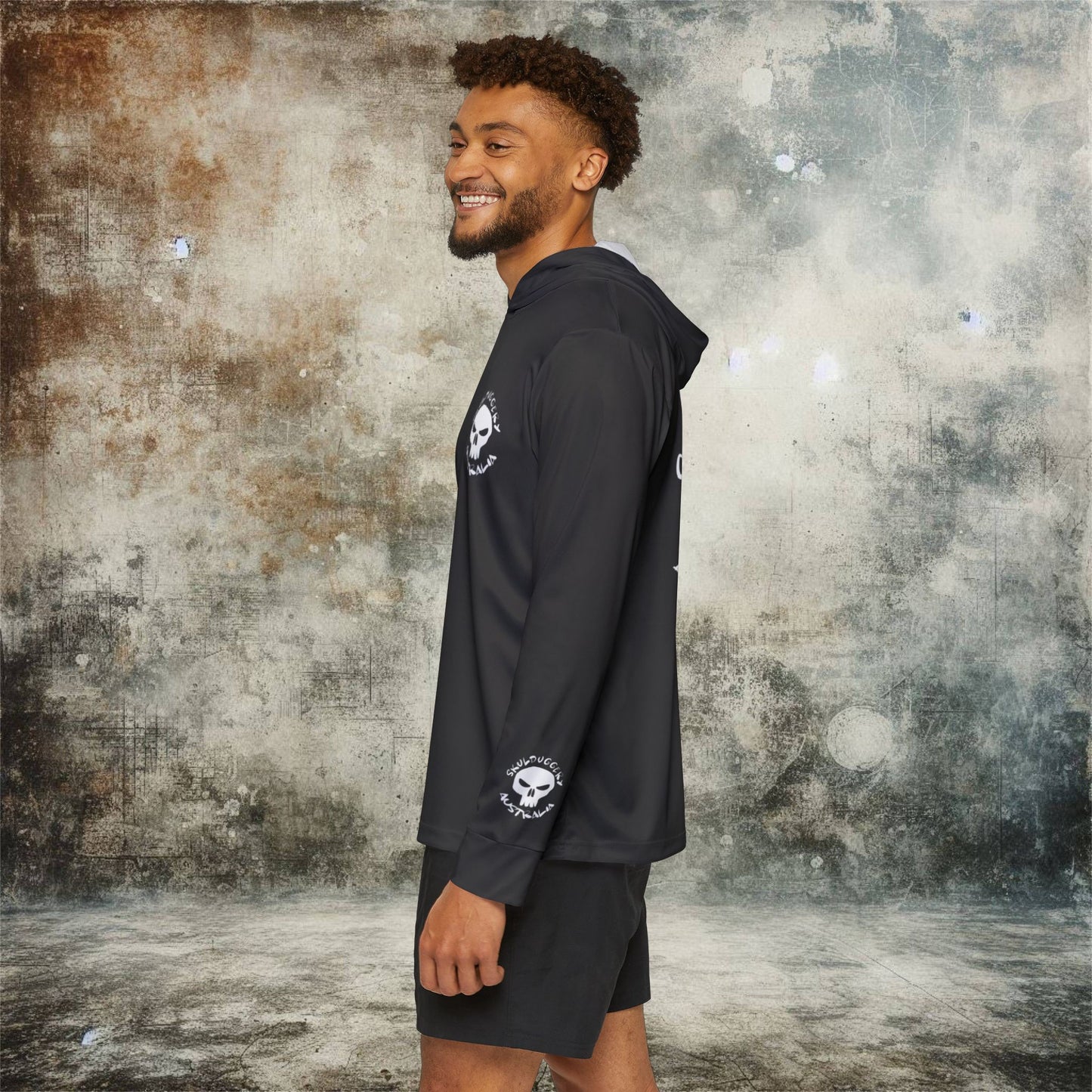 Men's Skulduggery Australia Print Sports Warmup Hoodie - Athletic Outerwear for Active Lifestyles