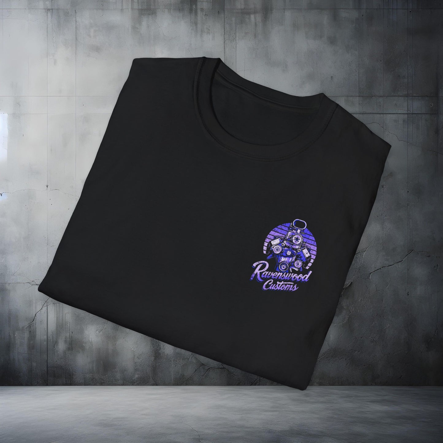 Ravenswood Customs Blown Hemi V8 Retro Worn T-Shirt