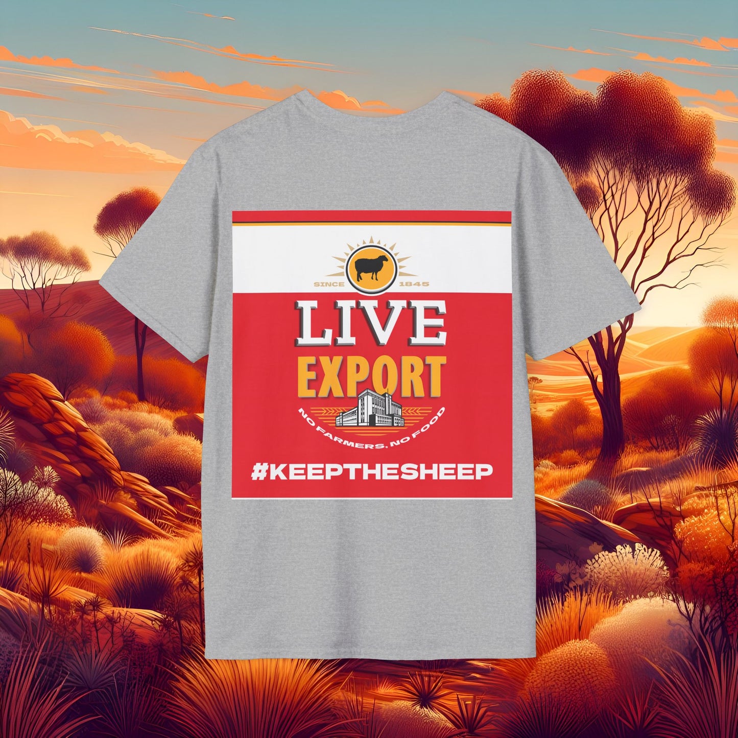 Live Export #keepthesheep Unisex Softstyle T-Shirt - Bold Graphic Tee for Keep the Sheep movement