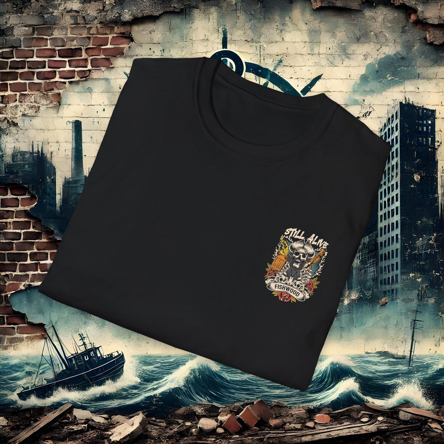 Fishwood Threads still Alive Unisex Softstyle T-Shirt