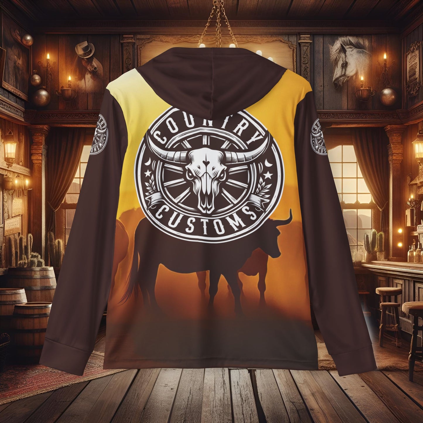 Country Customs Rustic Cowboy Warmup Hoodie - Sports & Country Style
