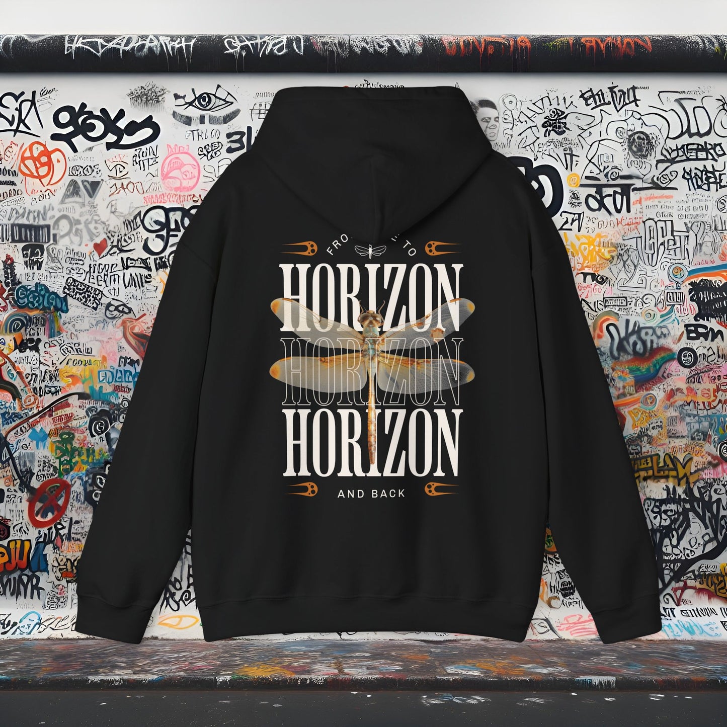 Horizon Graphic Hoodie | Unisex Sweatshirt for Adventure Lovers, Gift for Travel Enthusiasts, Cozy Casual Wear, Perfect for Hiking