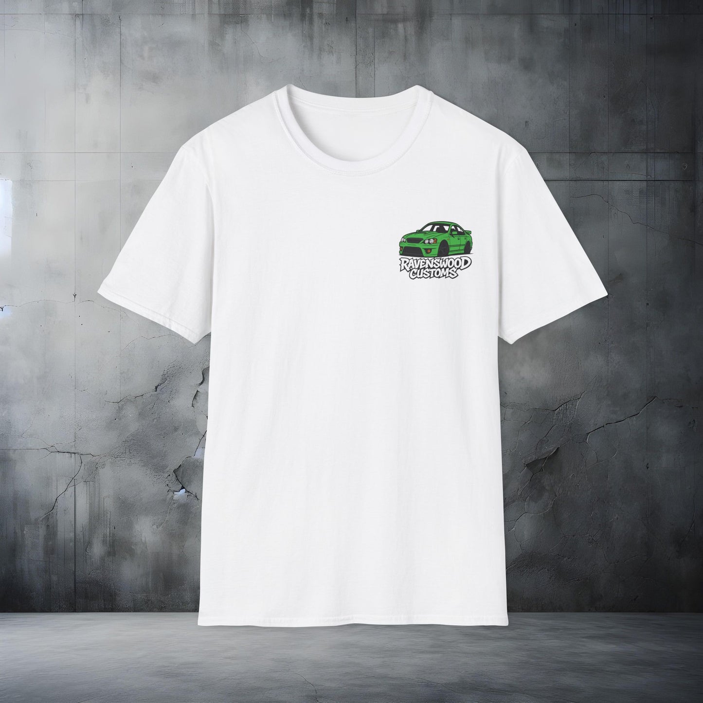 Ravenswood Customs Unisex Softstyle T-Shirt - Green BF Falcon Design, Cool Graphic Tee