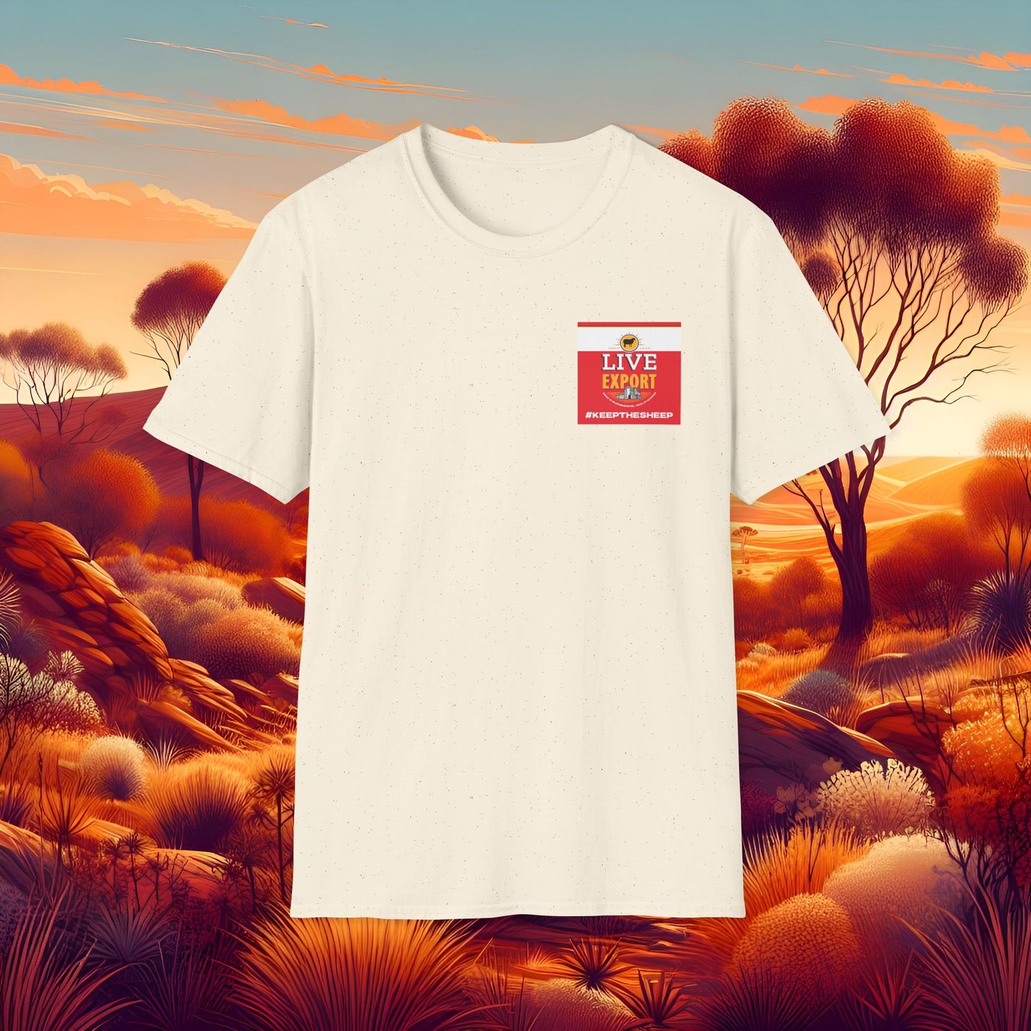 Live Export #keepthesheep Unisex Softstyle T-Shirt - Bold Graphic Tee for Keep the Sheep movement