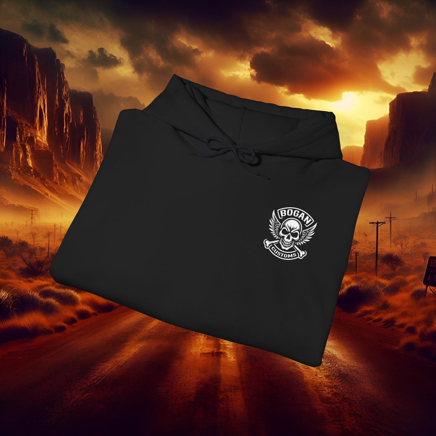 Bogan Customs 1 Unisex Heavy Blend™ Hooded Sweatshirt