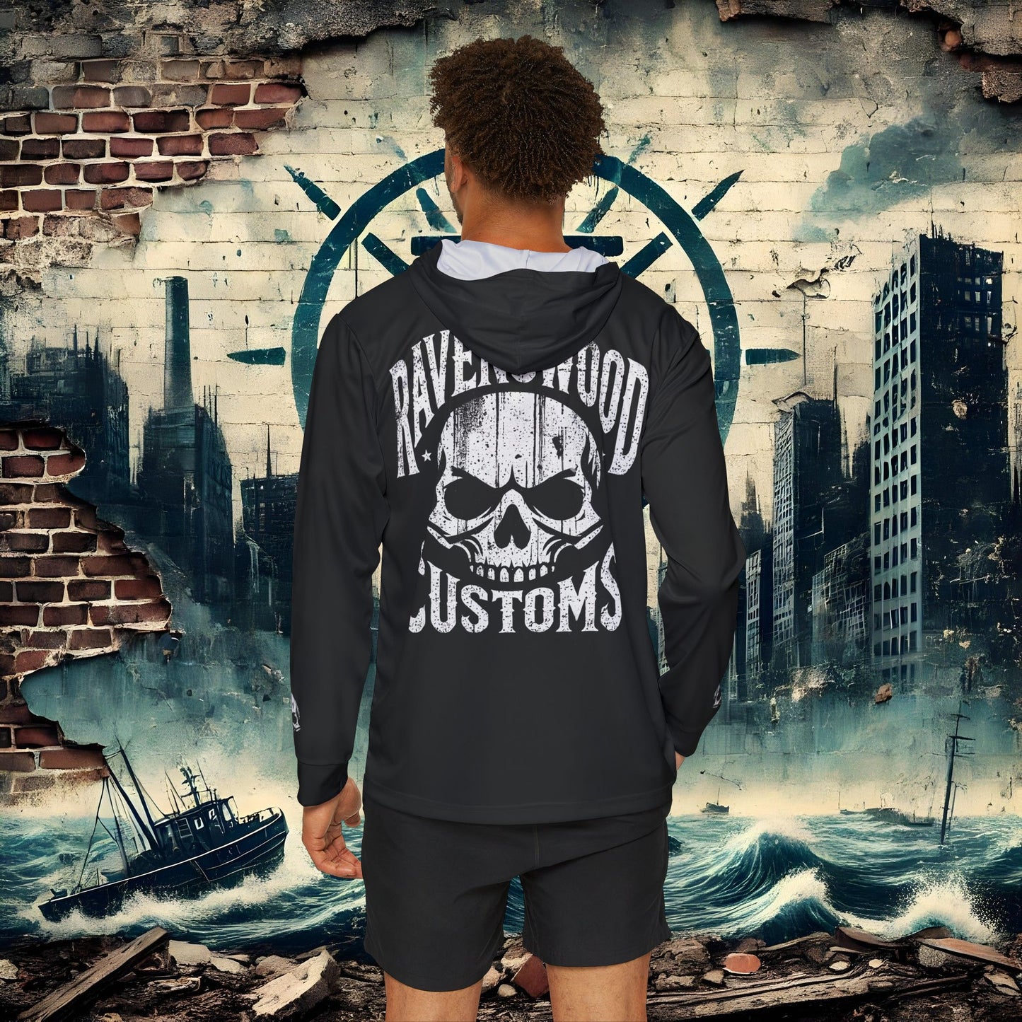 Ravenswood Customs Men's Fishing Hoodie - Adventure & Outdoor Enthusiasts