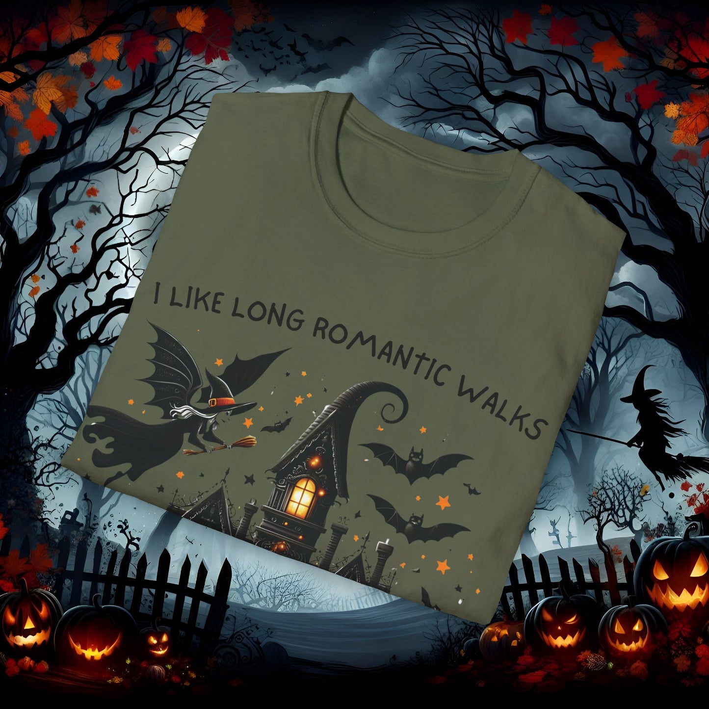 Haunted House Unisex Softstyle T-Shirt