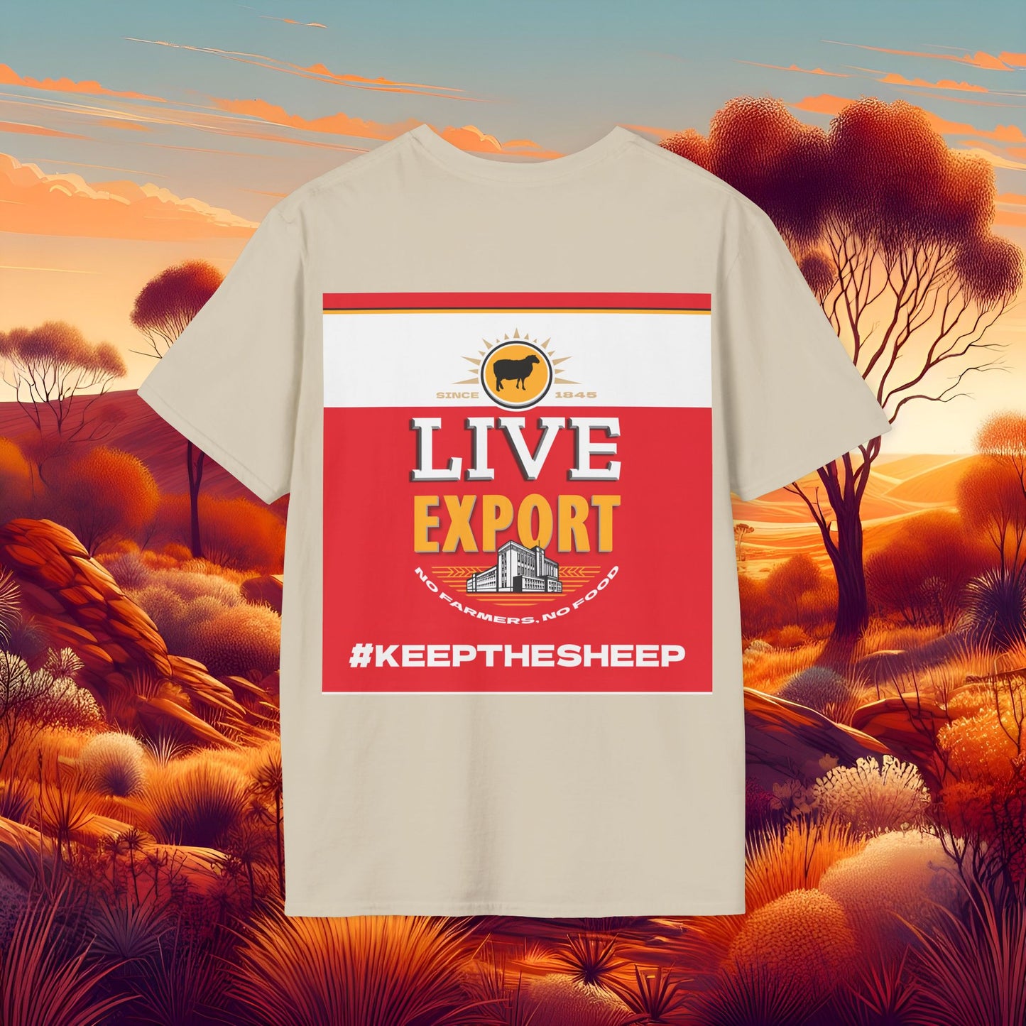 Live Export #keepthesheep Unisex Softstyle T-Shirt - Bold Graphic Tee for Keep the Sheep movement