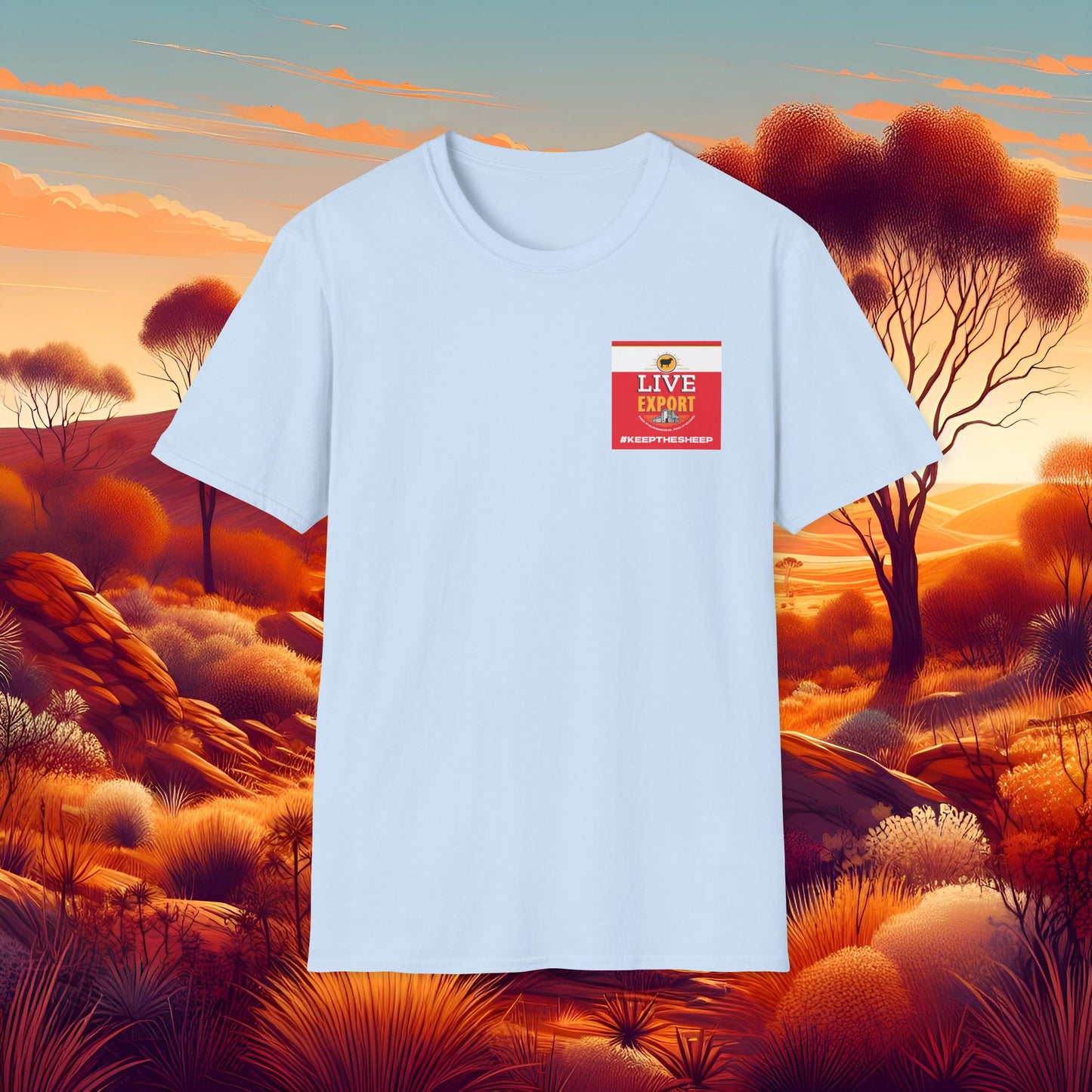 Live Export #keepthesheep Unisex Softstyle T-Shirt - Bold Graphic Tee for Keep the Sheep movement
