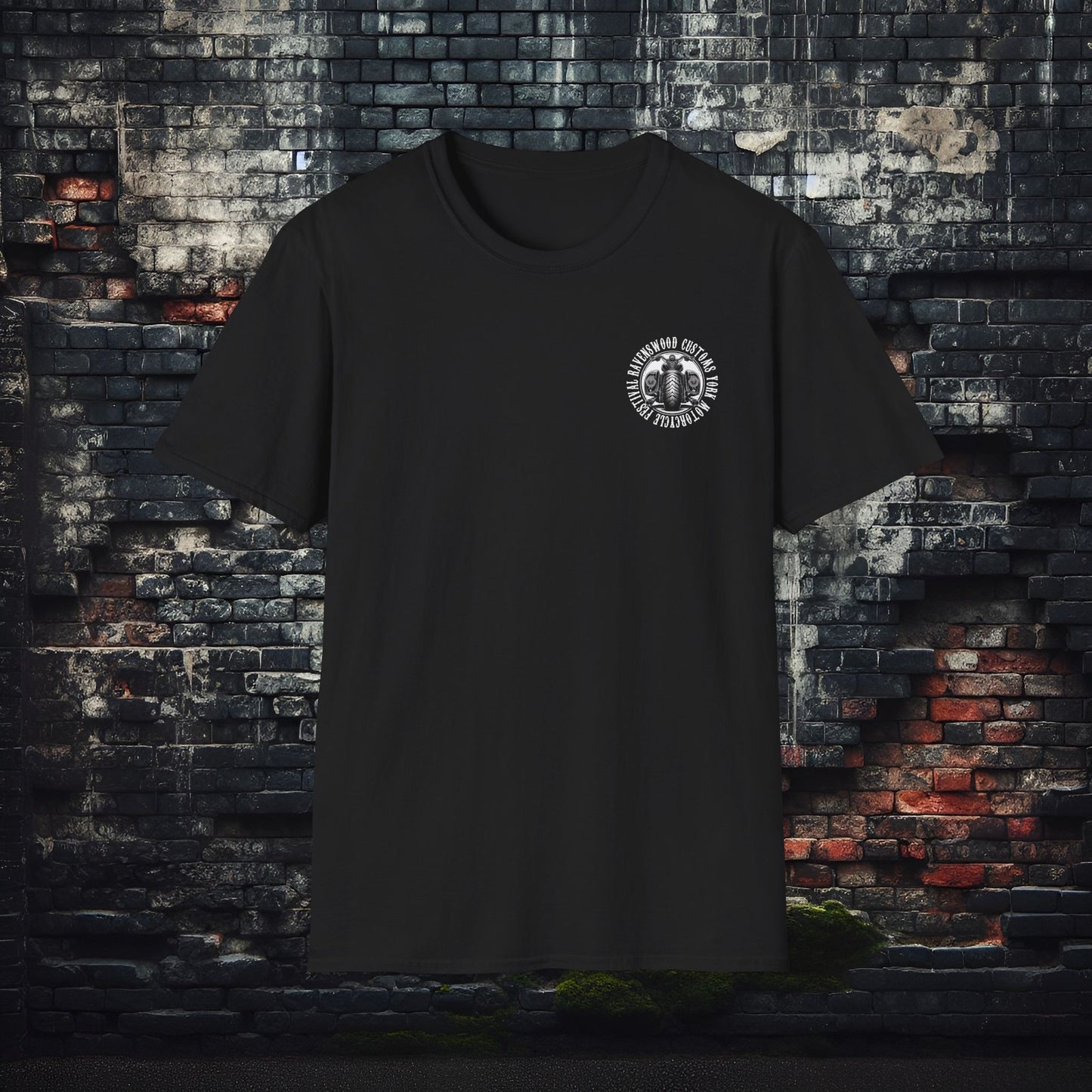Ravenswood Customs York Motorcycle Festival Unisex Softstyle T-Shirt