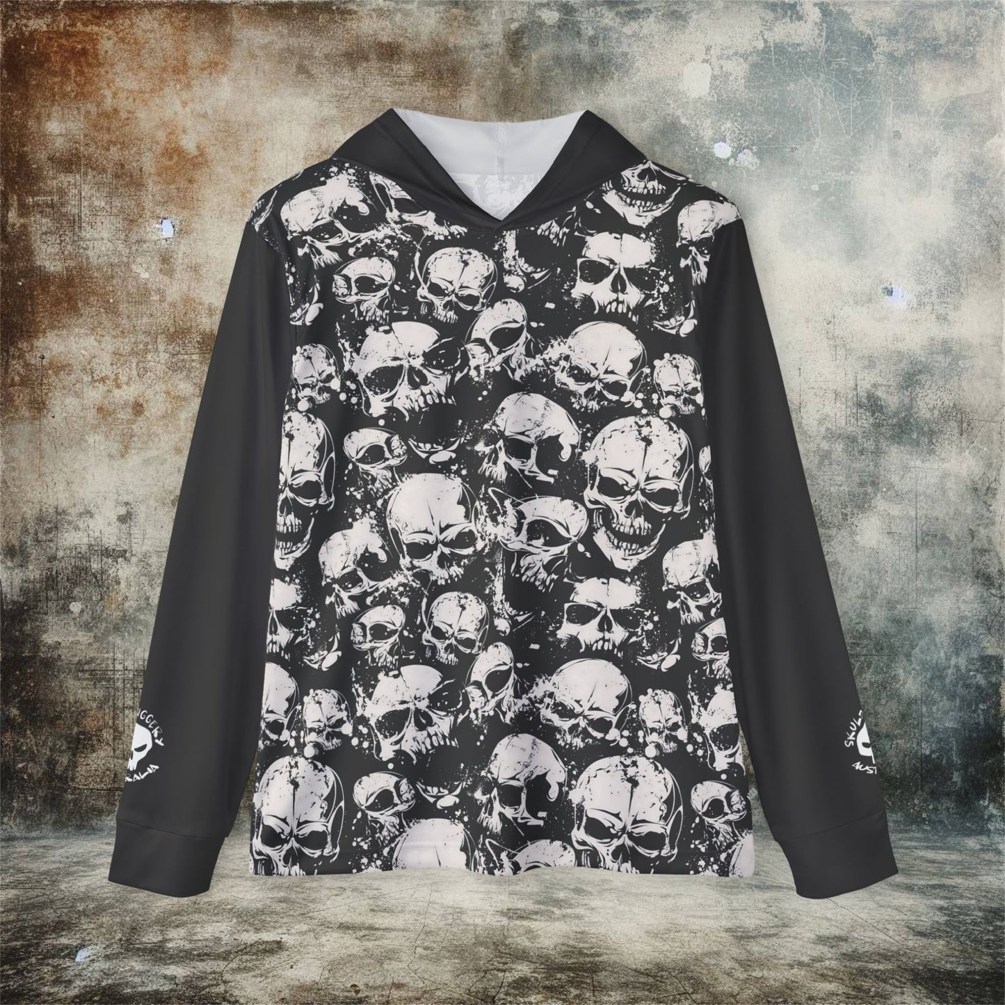 Men's Skulduggery Australia Print Sports Warmup Hoodie - Athletic Outerwear for Active Lifestyles