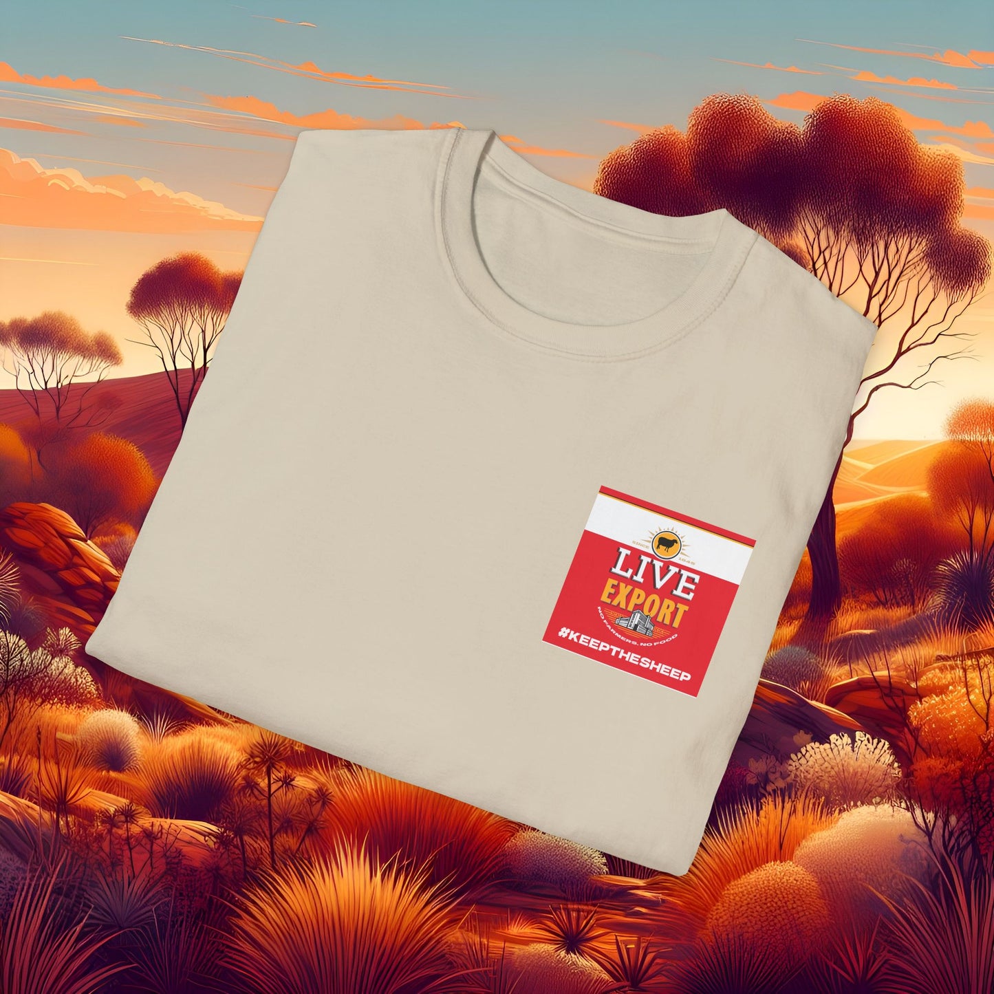 Live Export #keepthesheep Unisex Softstyle T-Shirt - Bold Graphic Tee for Keep the Sheep movement