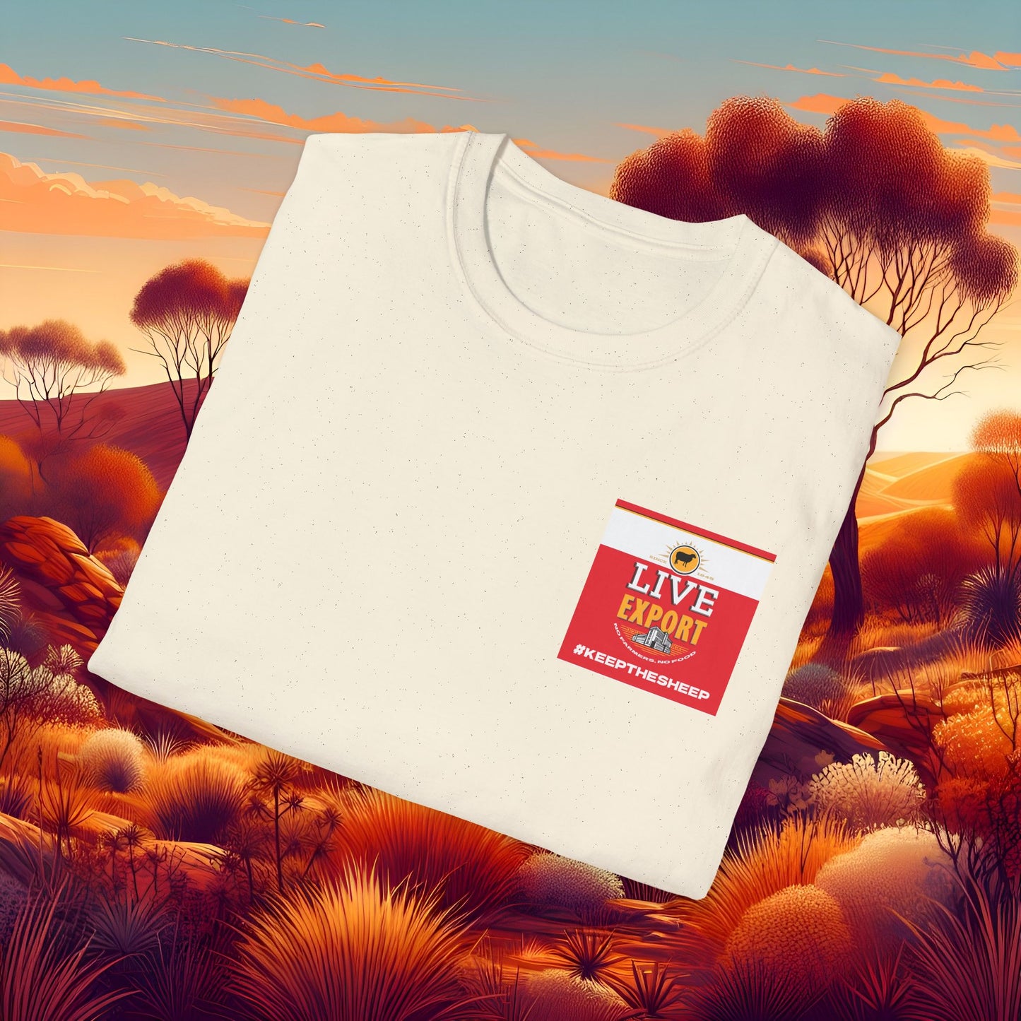 Live Export #keepthesheep Unisex Softstyle T-Shirt - Bold Graphic Tee for Keep the Sheep movement