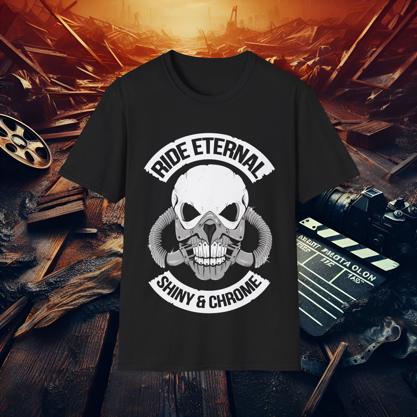 Ride Eternal T-Shirt, Unisex Skull Art Tee