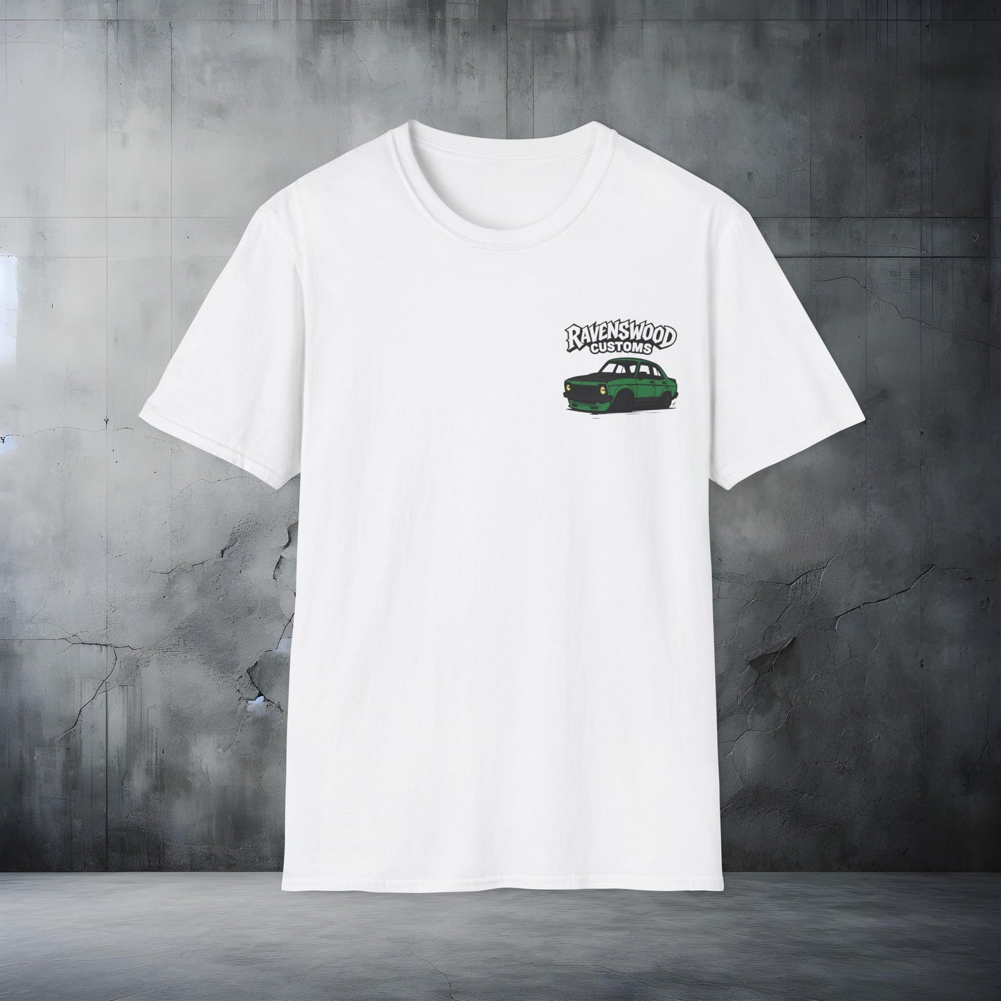 Ravenswood Customs Unisex Softstyle T-Shirt - Green Torana Design, Cool Graphic Tee