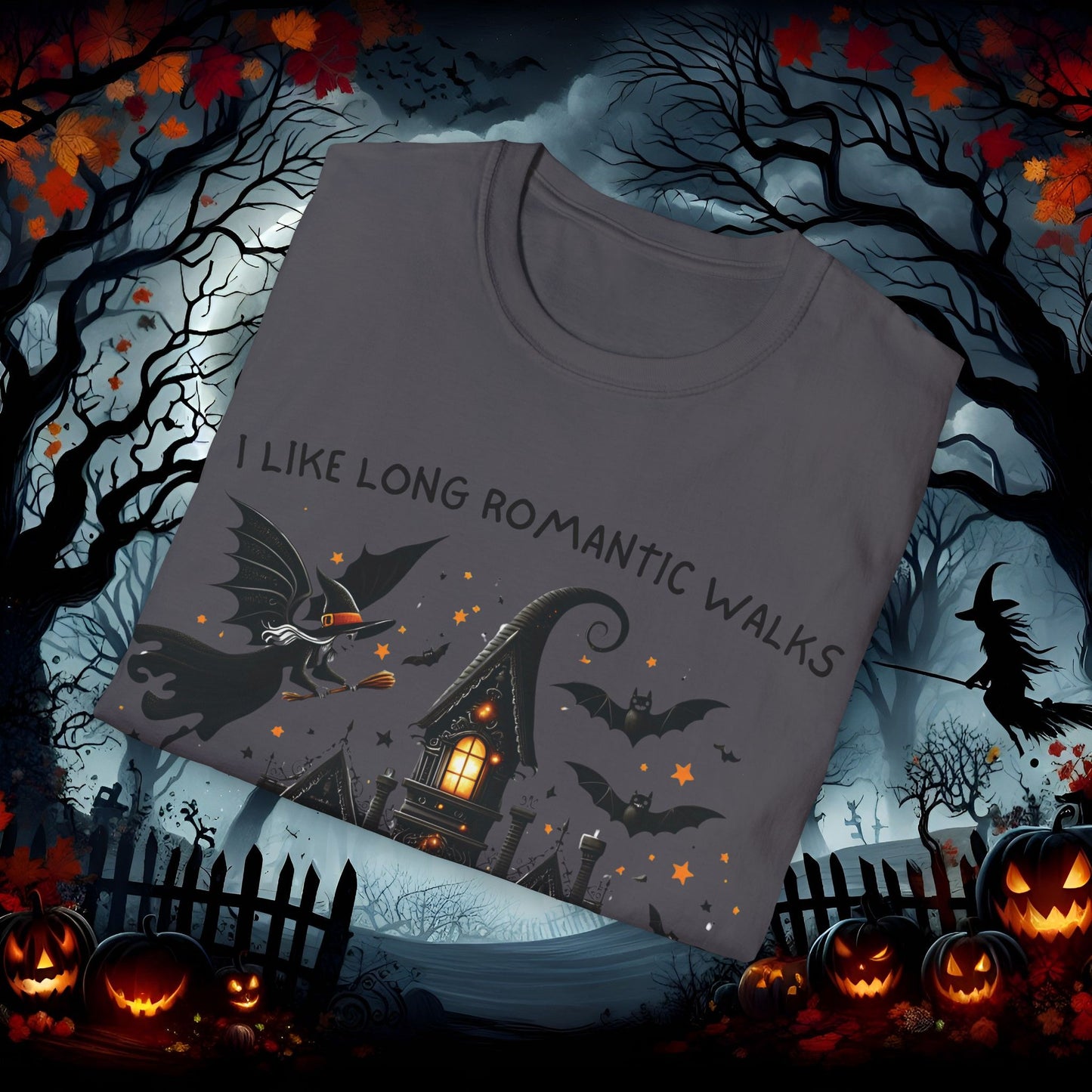 Haunted House Unisex Softstyle T-Shirt