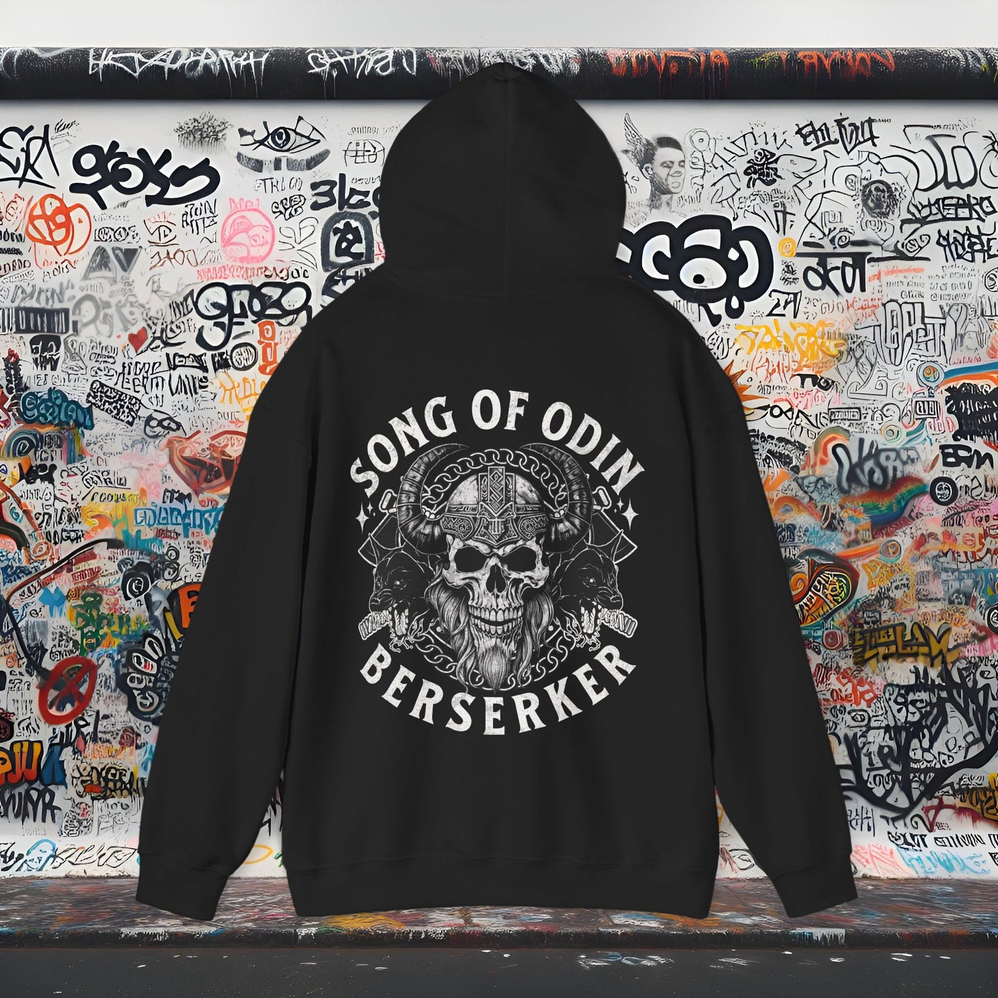 Viking Berserker Hoodie | Unisex Sweatshirt for Norse Mythology Fans, Gift for Gamers, Halloween Costume, Unique Streetwear