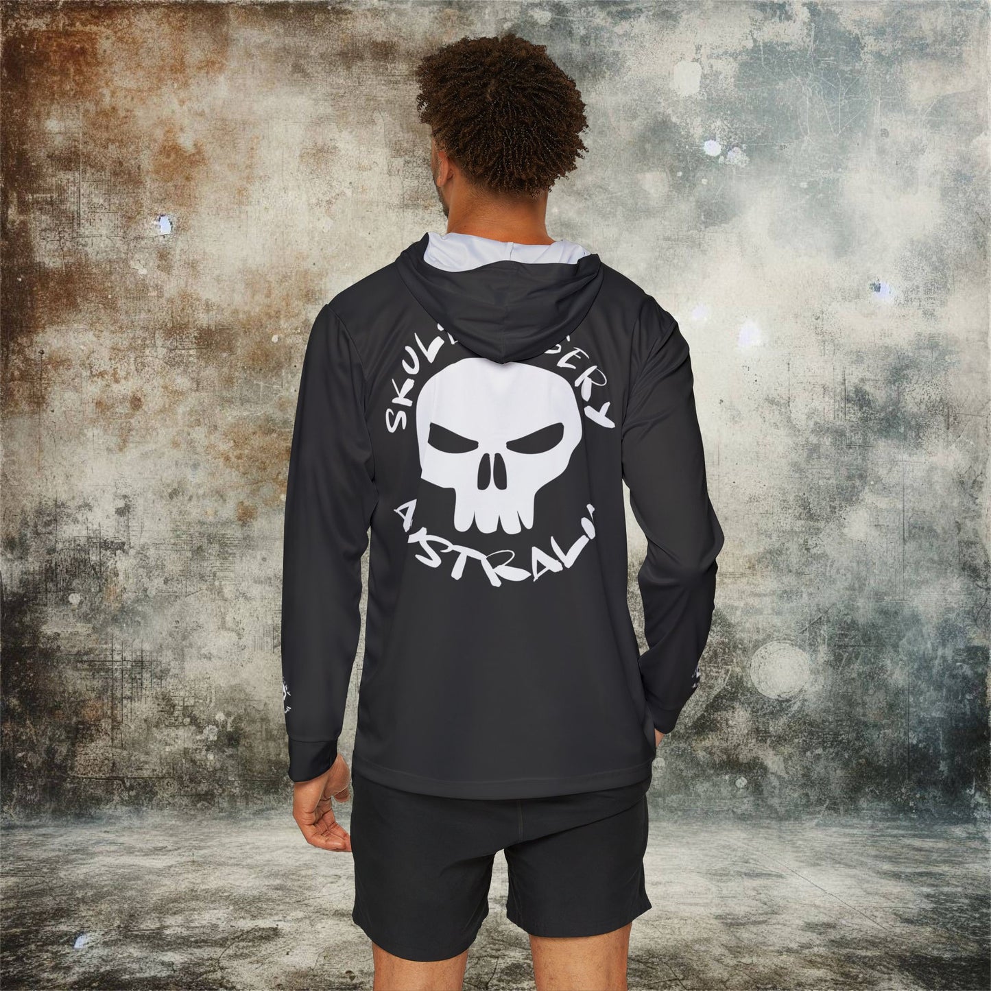Men's Skulduggery Australia Print Sports Warmup Hoodie - Athletic Outerwear for Active Lifestyles