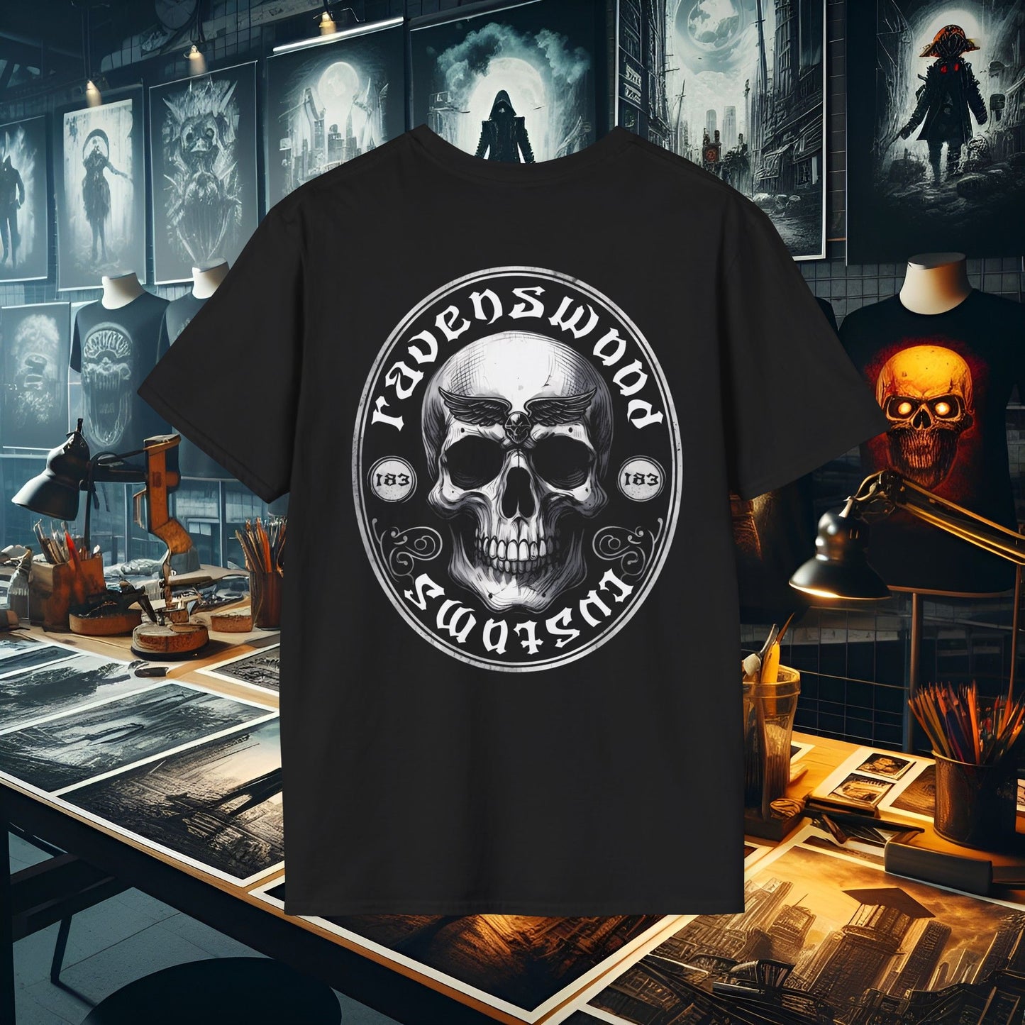 RC Skull 9 Unisex Softstyle T-Shirt