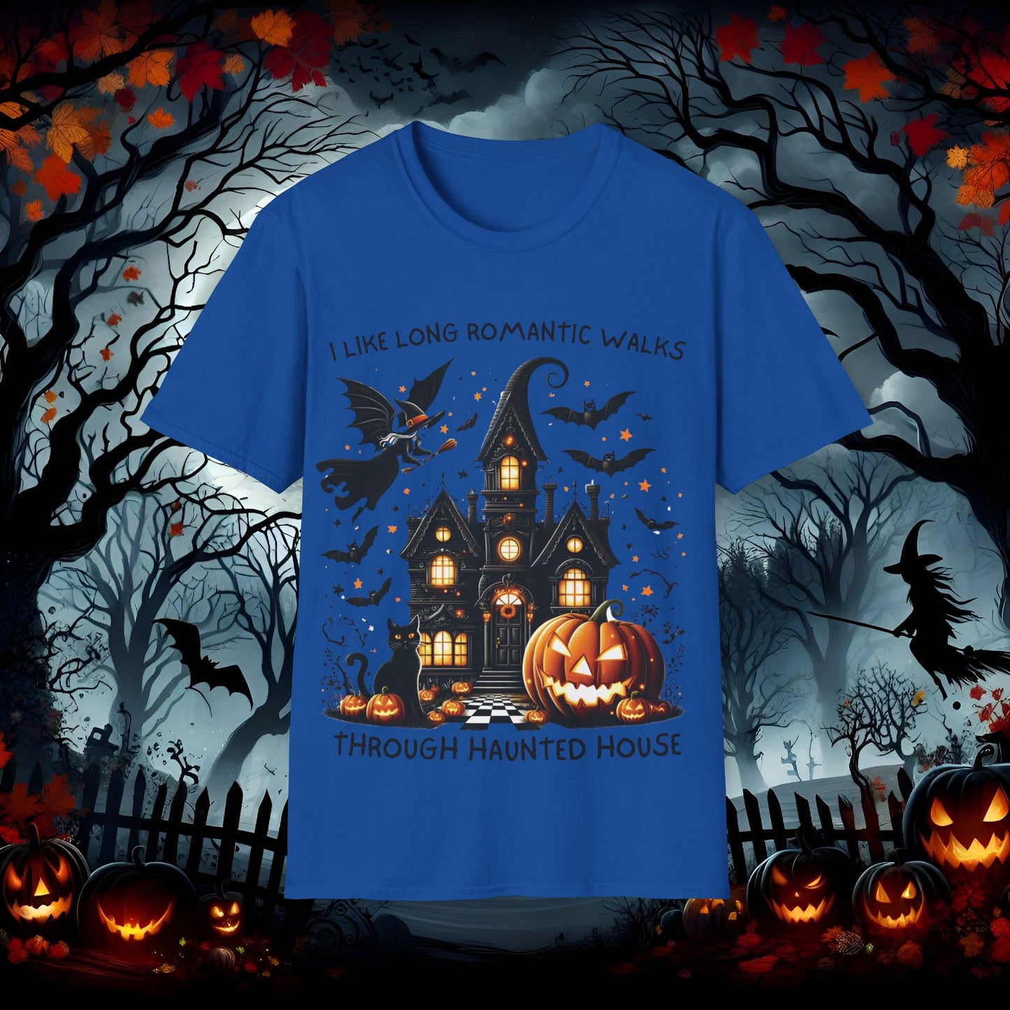 Haunted House Unisex Softstyle T-Shirt