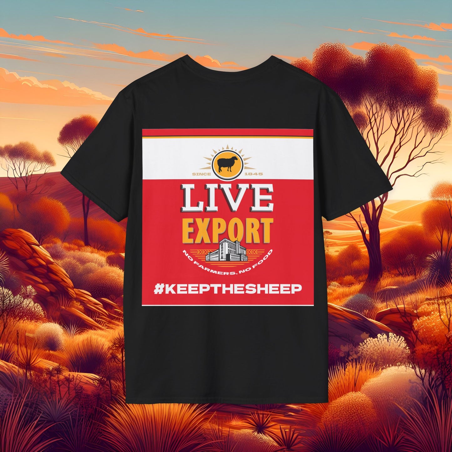 Live Export #keepthesheep Unisex Softstyle T-Shirt - Bold Graphic Tee for Keep the Sheep movement