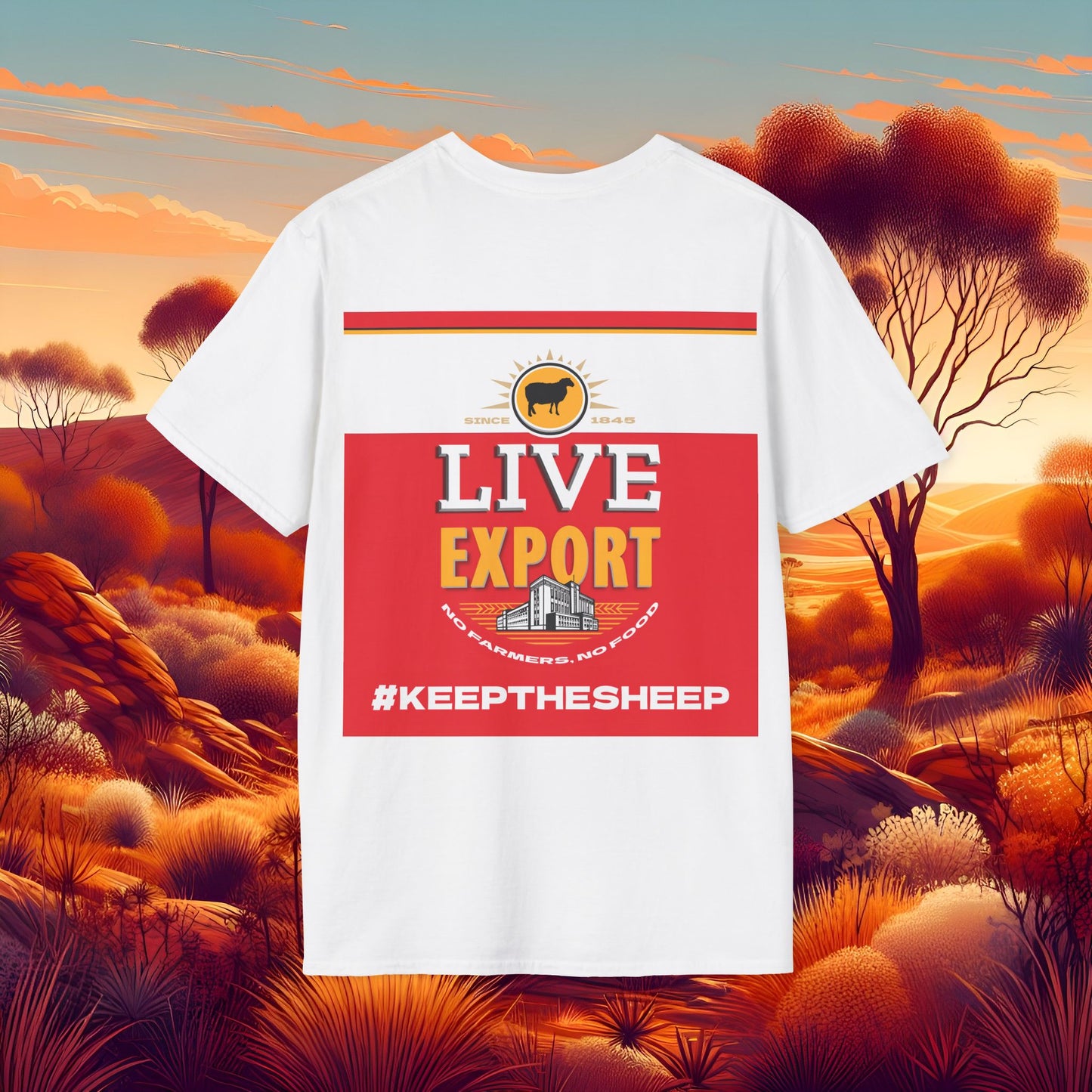Live Export #keepthesheep Unisex Softstyle T-Shirt - Bold Graphic Tee for Keep the Sheep movement