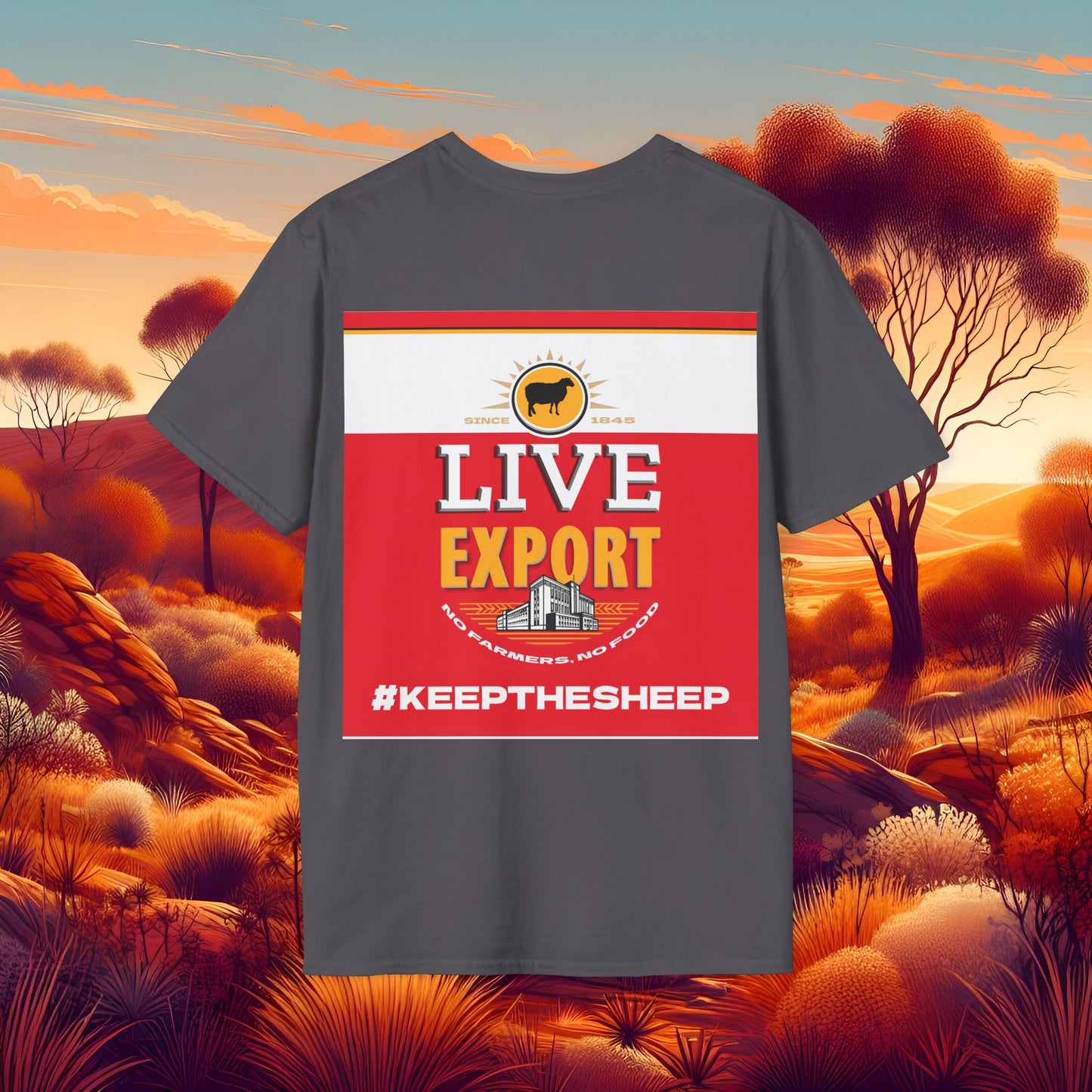 Live Export #keepthesheep Unisex Softstyle T-Shirt - Bold Graphic Tee for Keep the Sheep movement