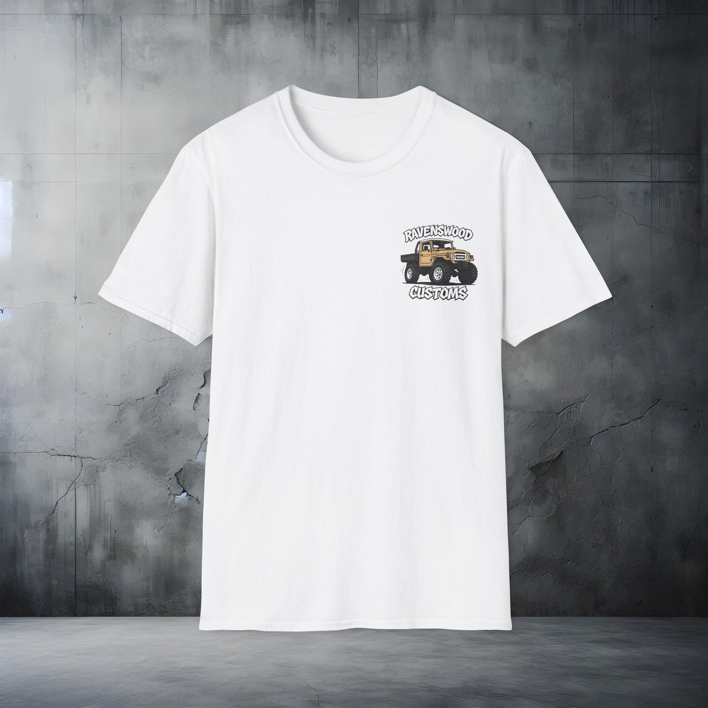 Ravenswood Customs Unisex Softstyle T-Shirt - Tan Forty Design, Cool Graphic Tee