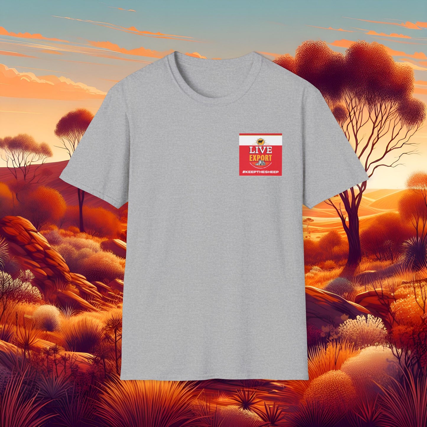 Live Export #keepthesheep Unisex Softstyle T-Shirt - Bold Graphic Tee for Keep the Sheep movement