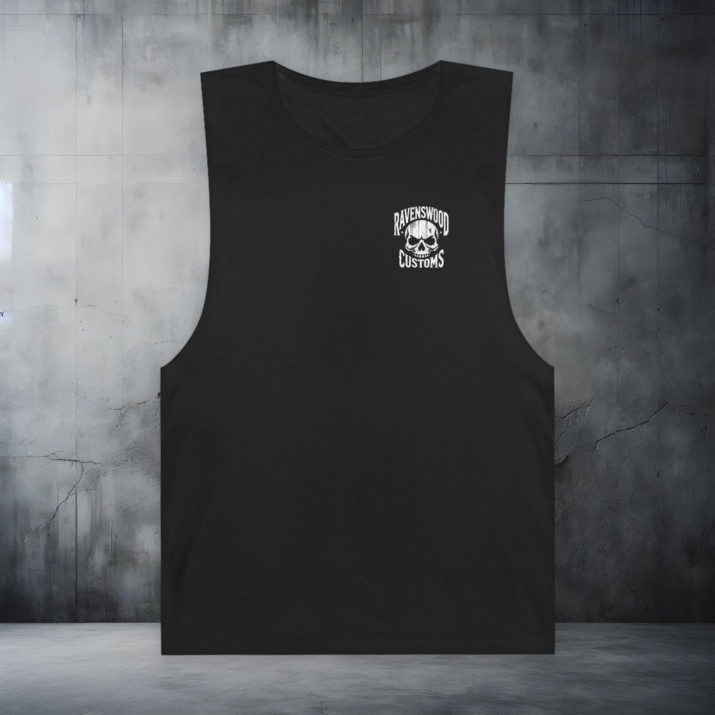 Ravenswood Customs Skull Logo Unisex Barnard Tank