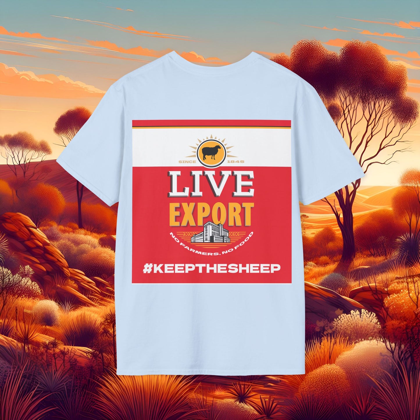 Live Export #keepthesheep Unisex Softstyle T-Shirt - Bold Graphic Tee for Keep the Sheep movement