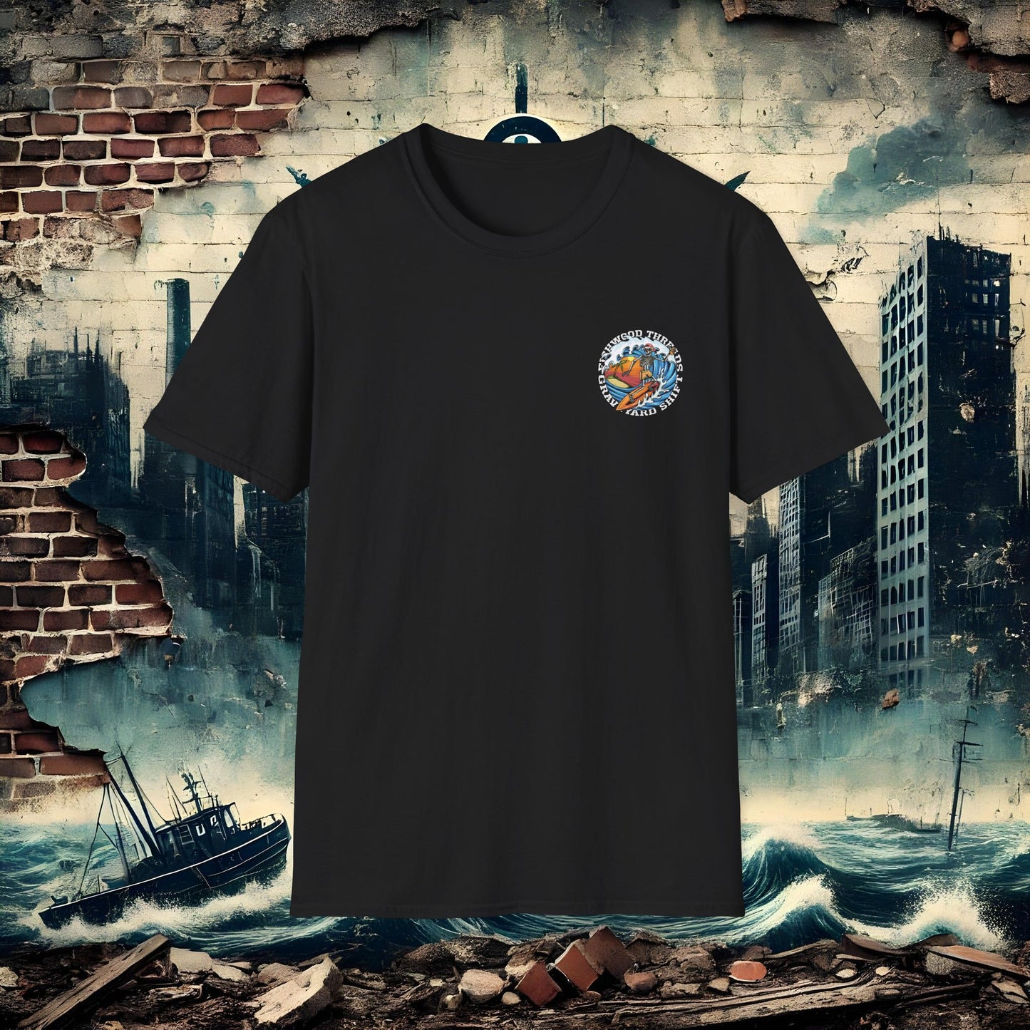 Fishwood Threads Graveyard Shift 1 Unisex Softstyle T-Shirt