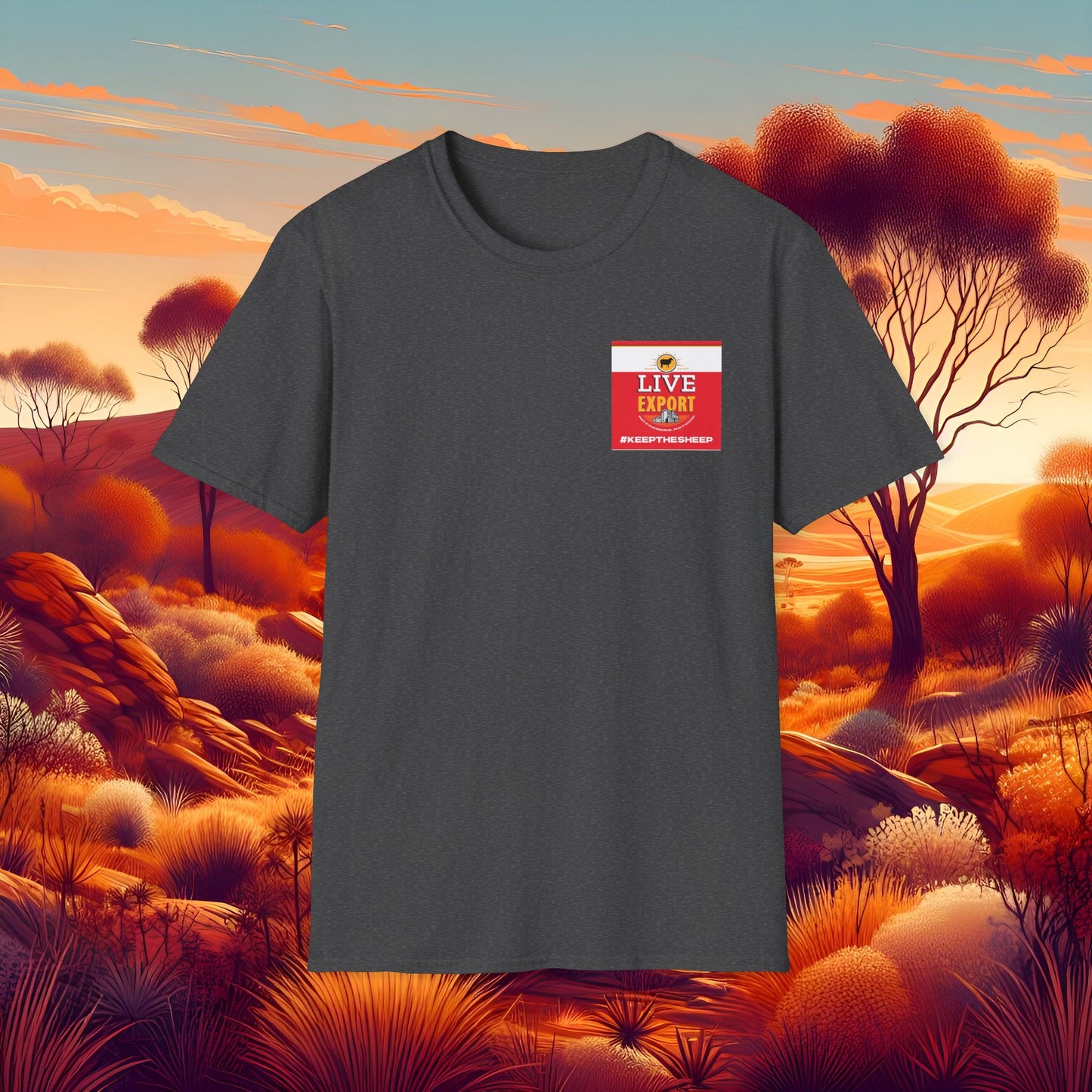 Live Export #keepthesheep Unisex Softstyle T-Shirt - Bold Graphic Tee for Keep the Sheep movement