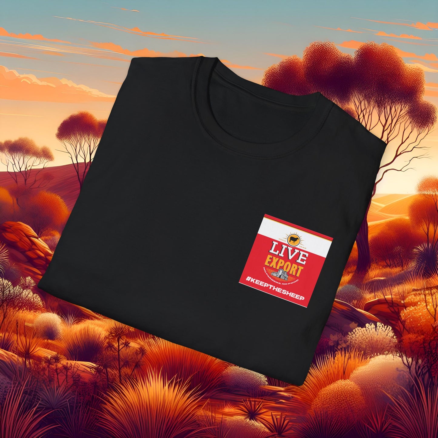 Live Export #keepthesheep Unisex Softstyle T-Shirt - Bold Graphic Tee for Keep the Sheep movement